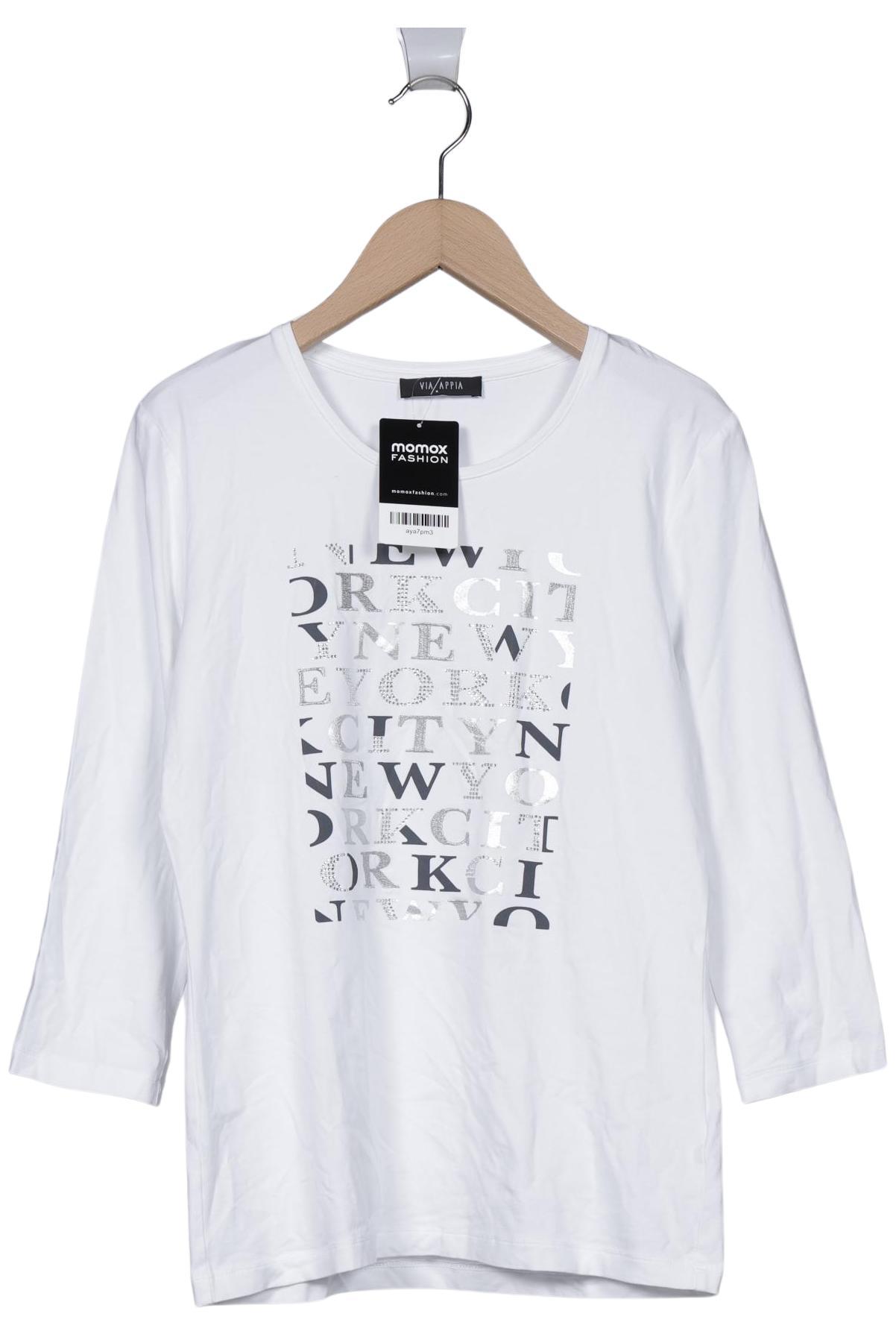 

VIA Appia DUE Damen Langarmshirt, weiß, Gr. 38