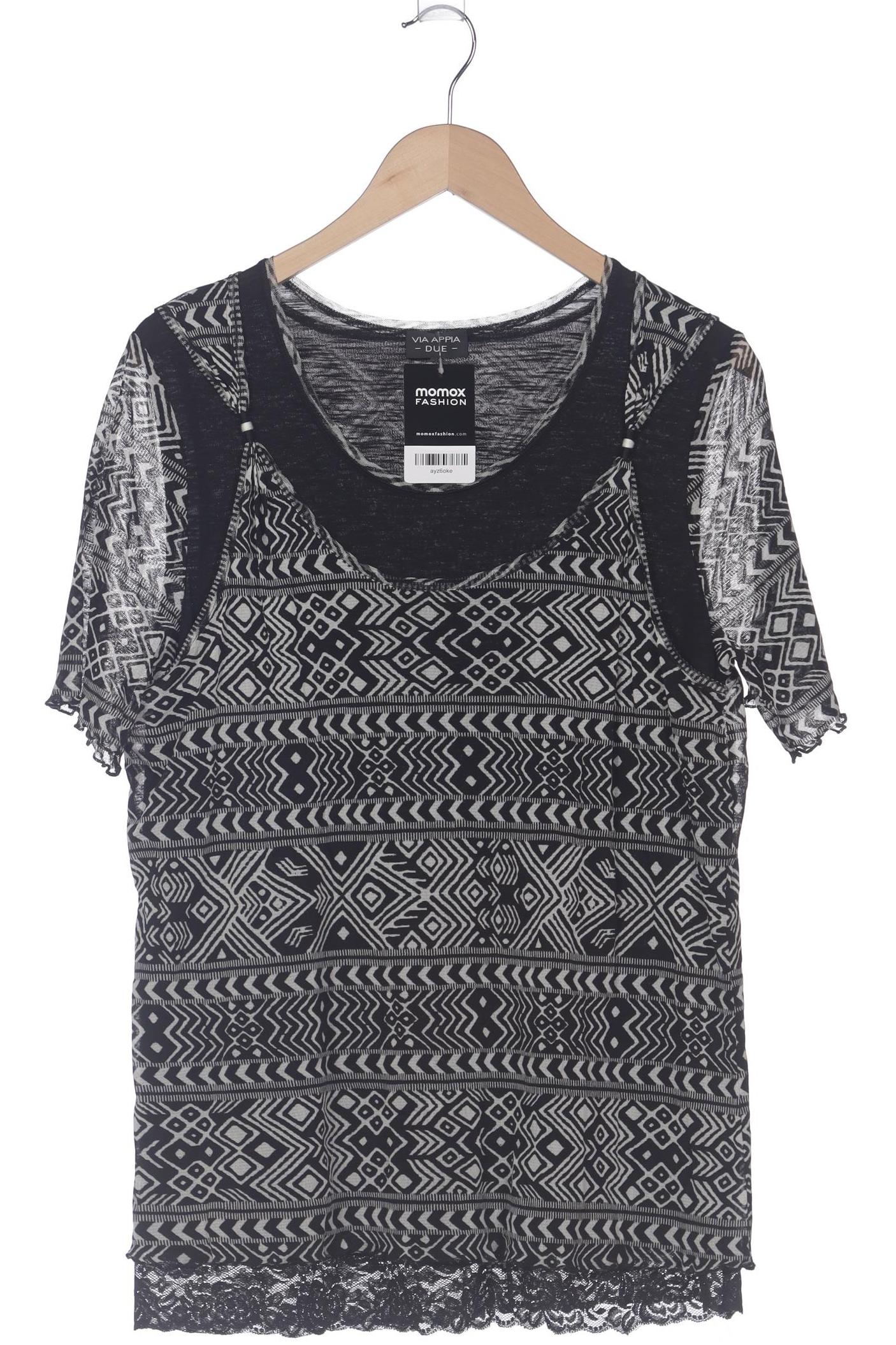 

VIA Appia DUE Damen T-Shirt, schwarz, Gr. 46