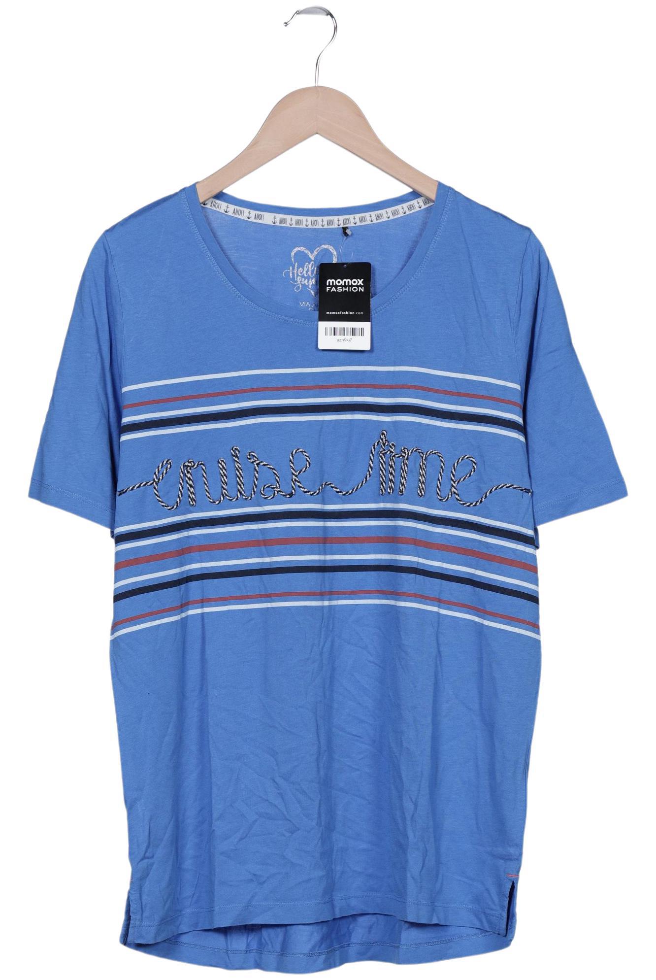 

VIA Appia DUE Damen T-Shirt, blau, Gr. 42