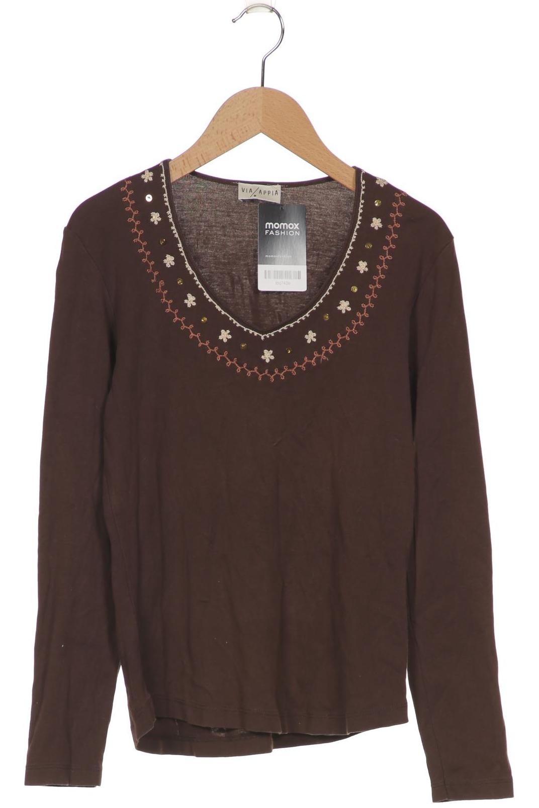 

VIA Appia DUE Damen Langarmshirt, braun, Gr. 36