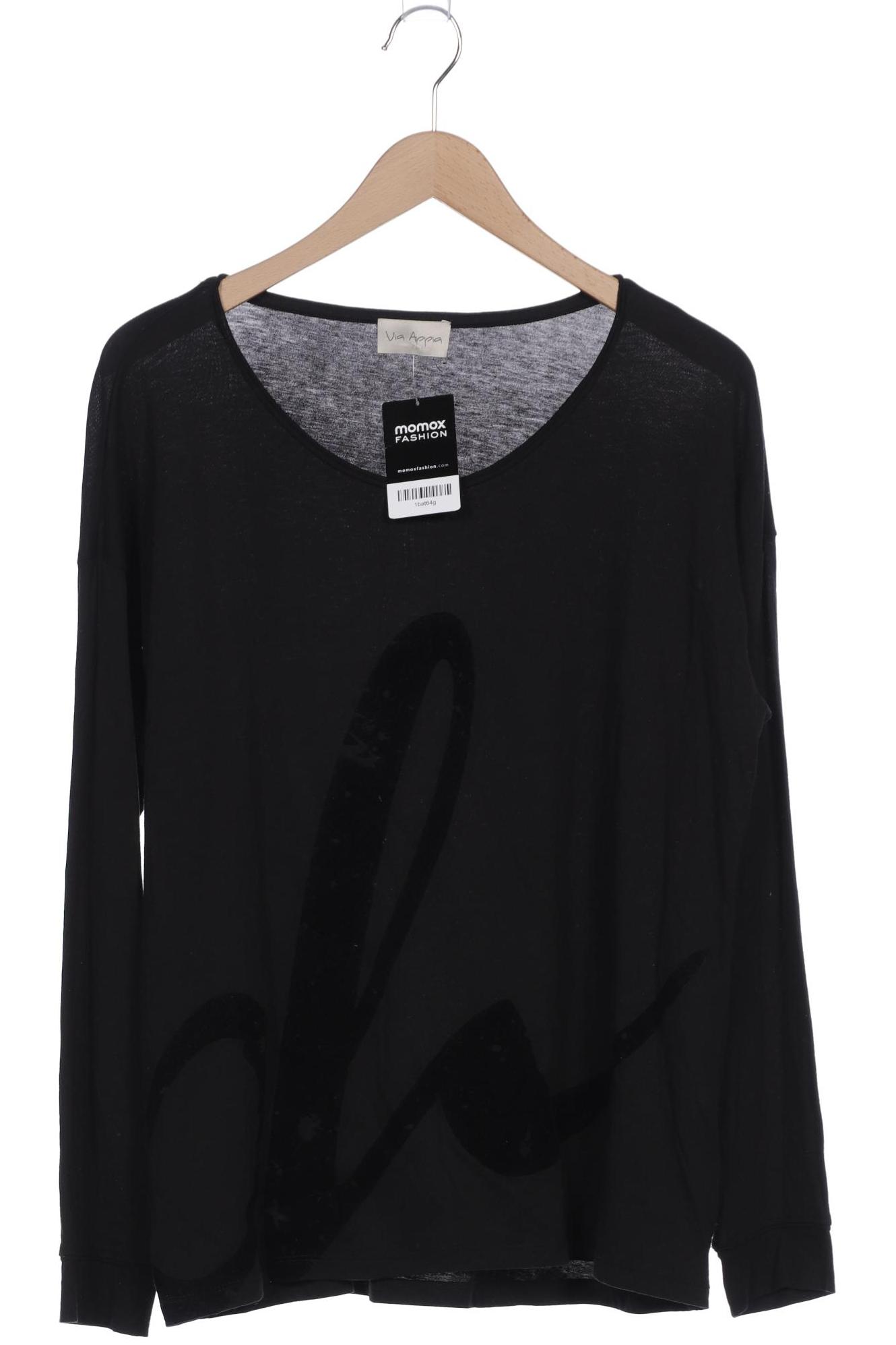 

VIA Appia DUE Damen Langarmshirt, schwarz, Gr. 46