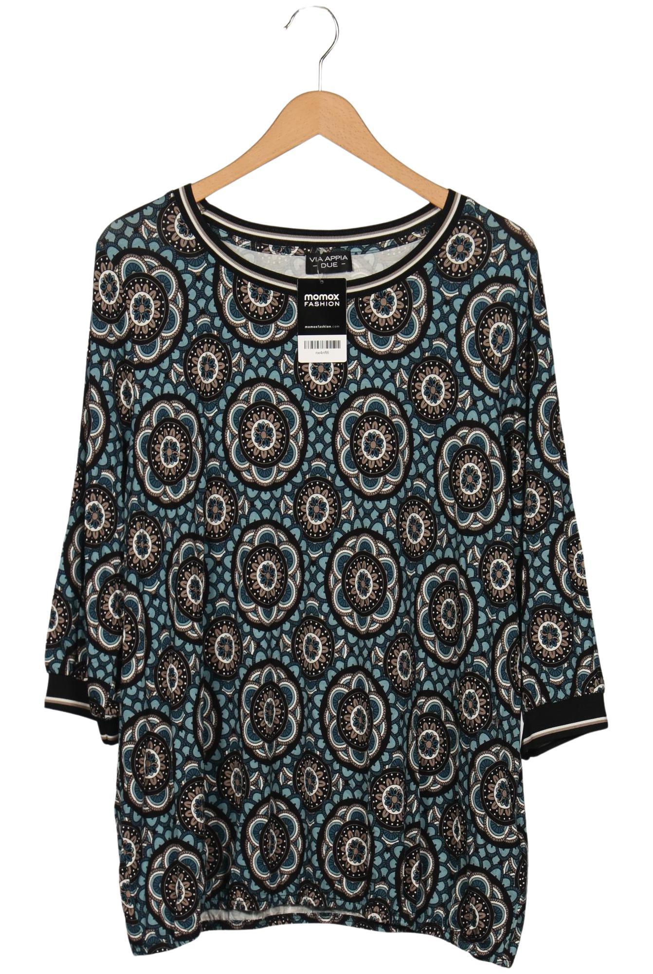 

VIA Appia DUE Damen Langarmshirt, türkis, Gr. 48