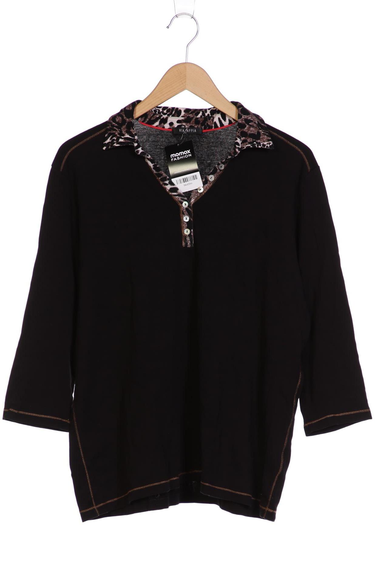 

VIA Appia DUE Damen Poloshirt, schwarz, Gr. 48