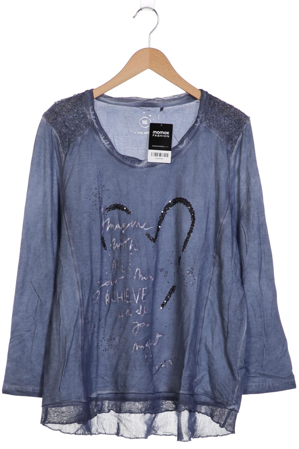 

VIA Appia DUE Damen Langarmshirt, blau, Gr. 46