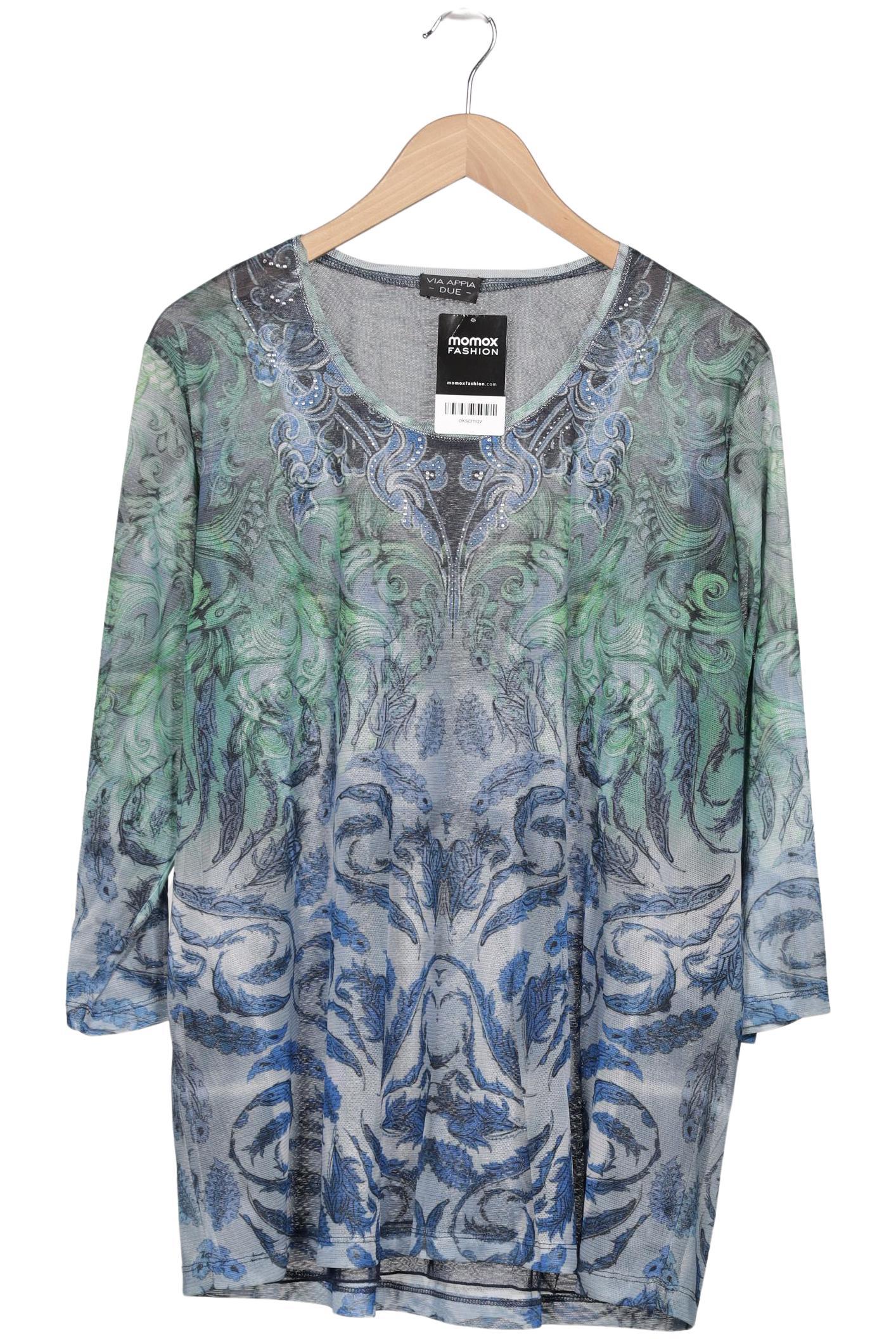 

VIA Appia DUE Damen Langarmshirt, blau, Gr. 52