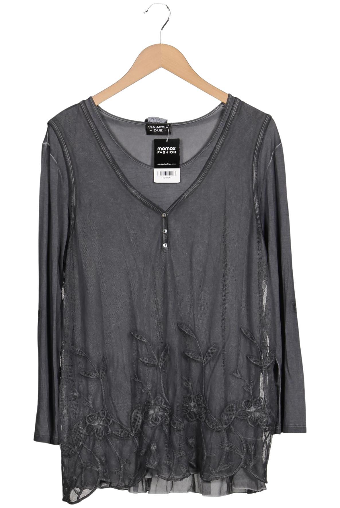 

VIA Appia DUE Damen Langarmshirt, grau, Gr. 48