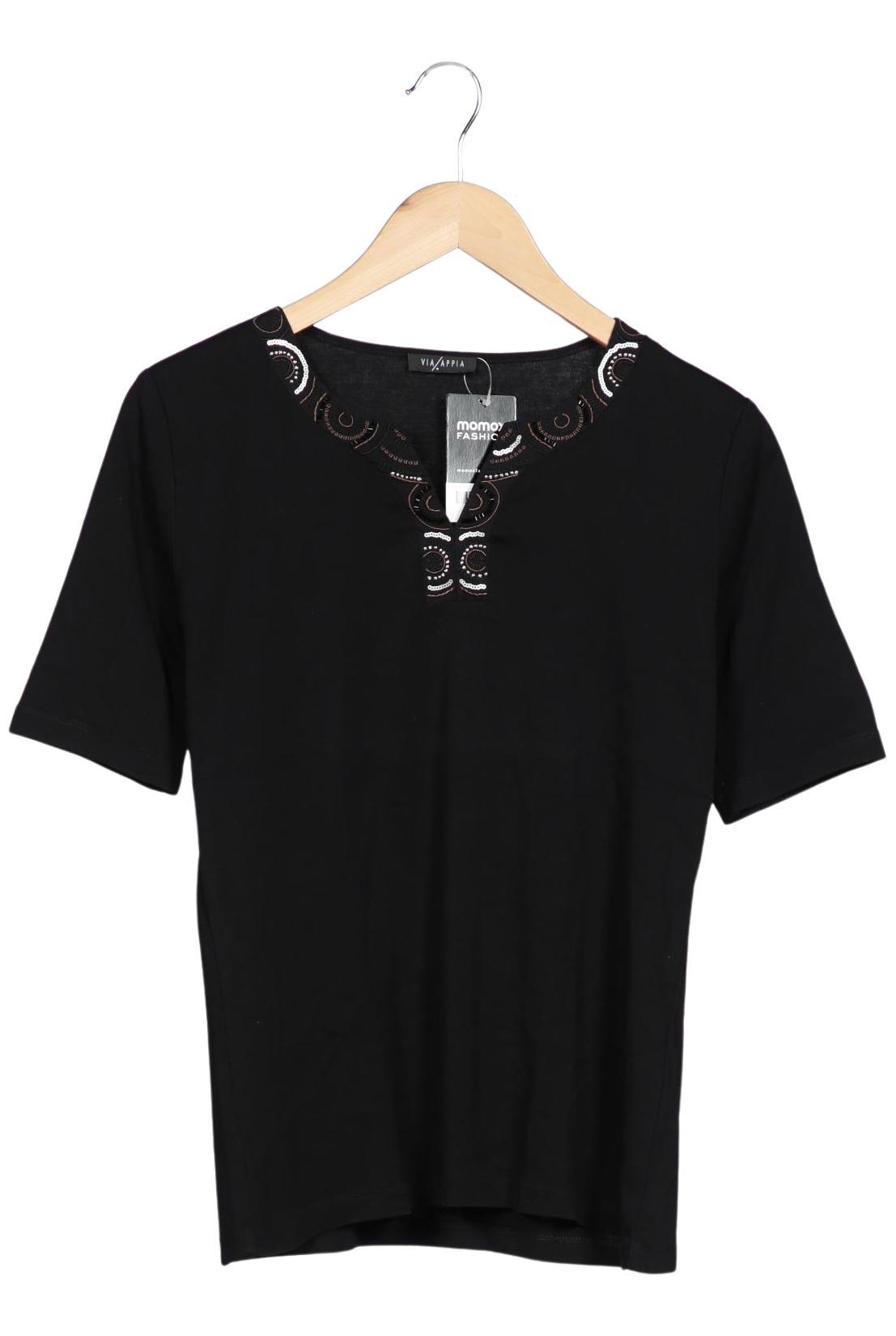 

VIA Appia DUE Damen T-Shirt, schwarz, Gr. 42