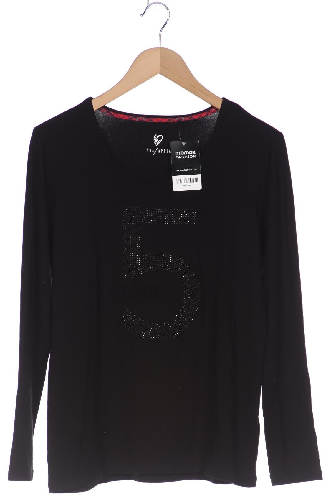 

VIA Appia DUE Damen Langarmshirt, schwarz, Gr. 42