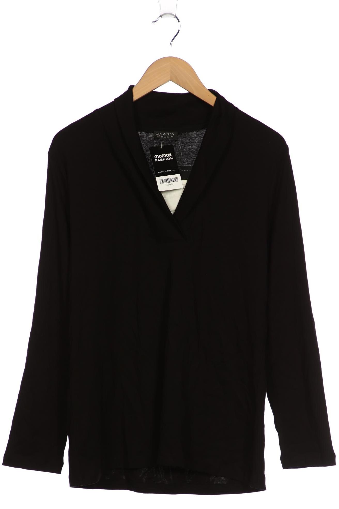 

VIA Appia DUE Damen Langarmshirt, schwarz, Gr. 46