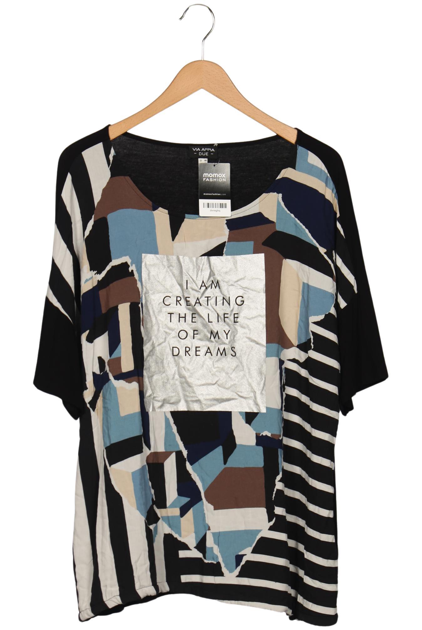 

VIA Appia DUE Damen T-Shirt, schwarz, Gr. 48