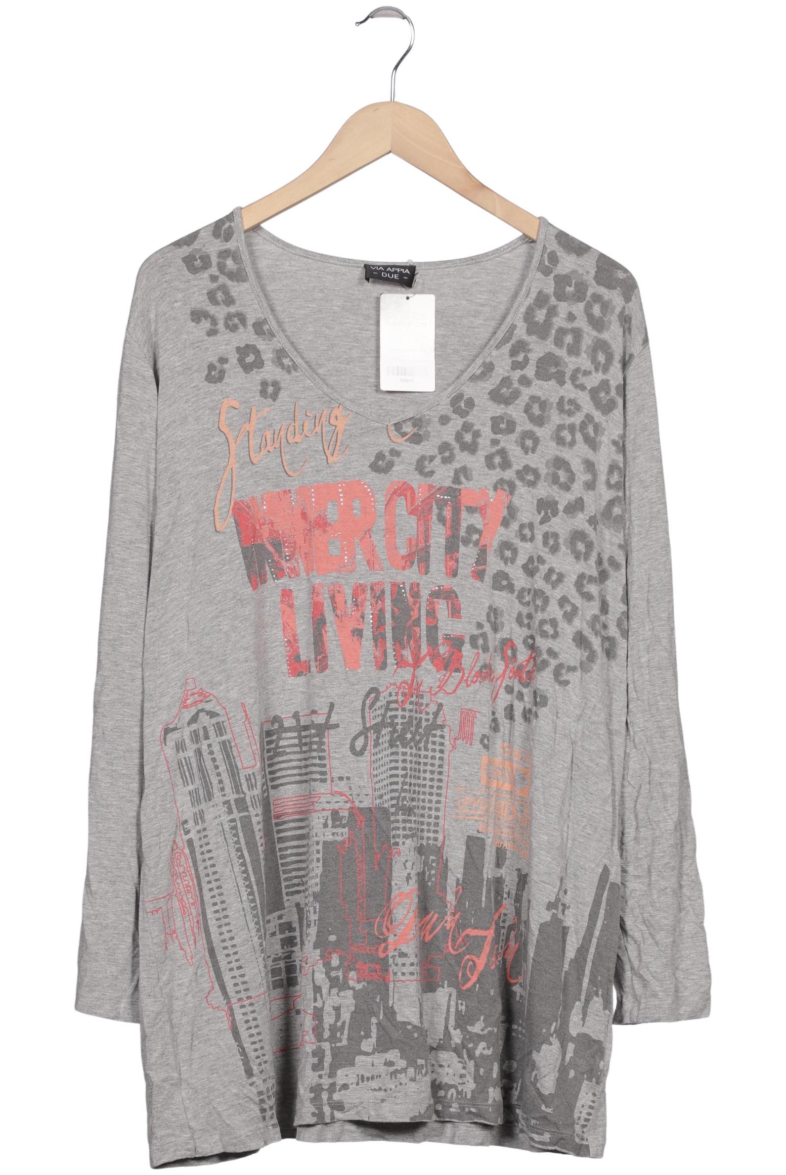 

VIA Appia DUE Damen Langarmshirt, grau, Gr. 52