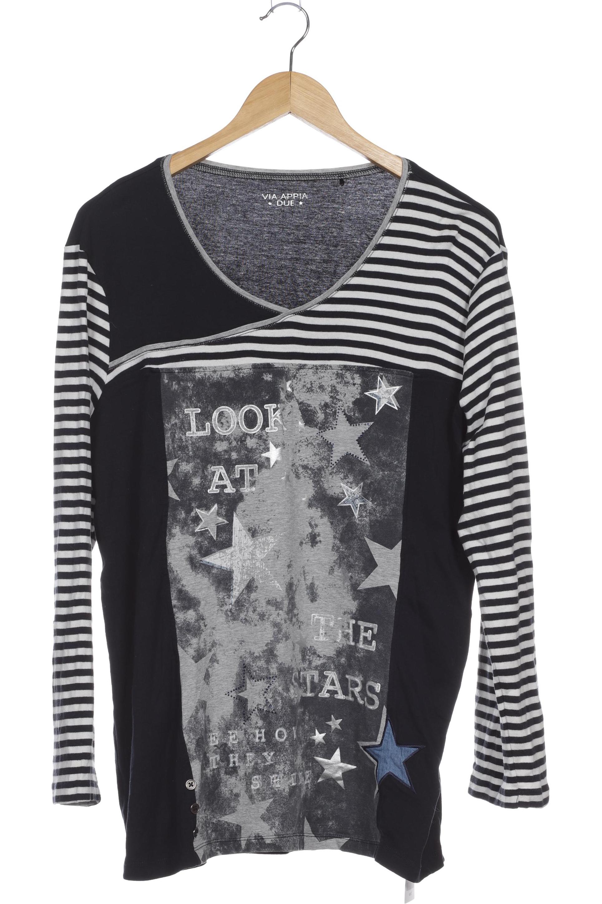 

VIA Appia DUE Damen Langarmshirt, blau, Gr. 48