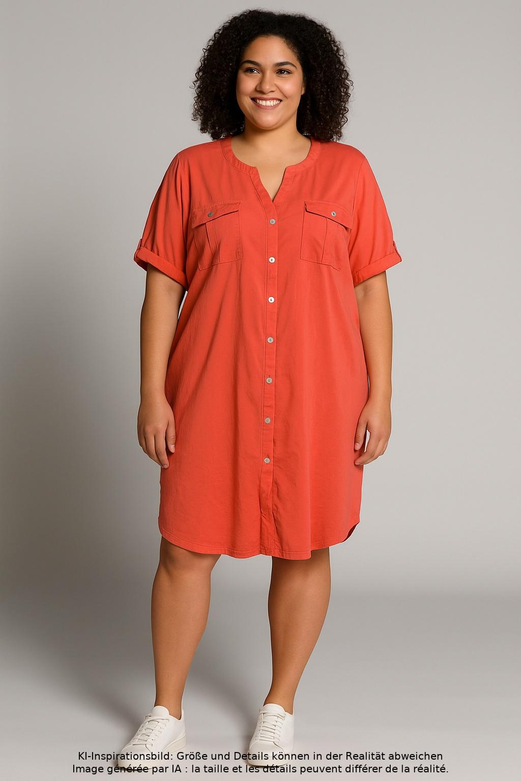 

VIA Appia DUE Damen Kleid, orange, Gr. 48