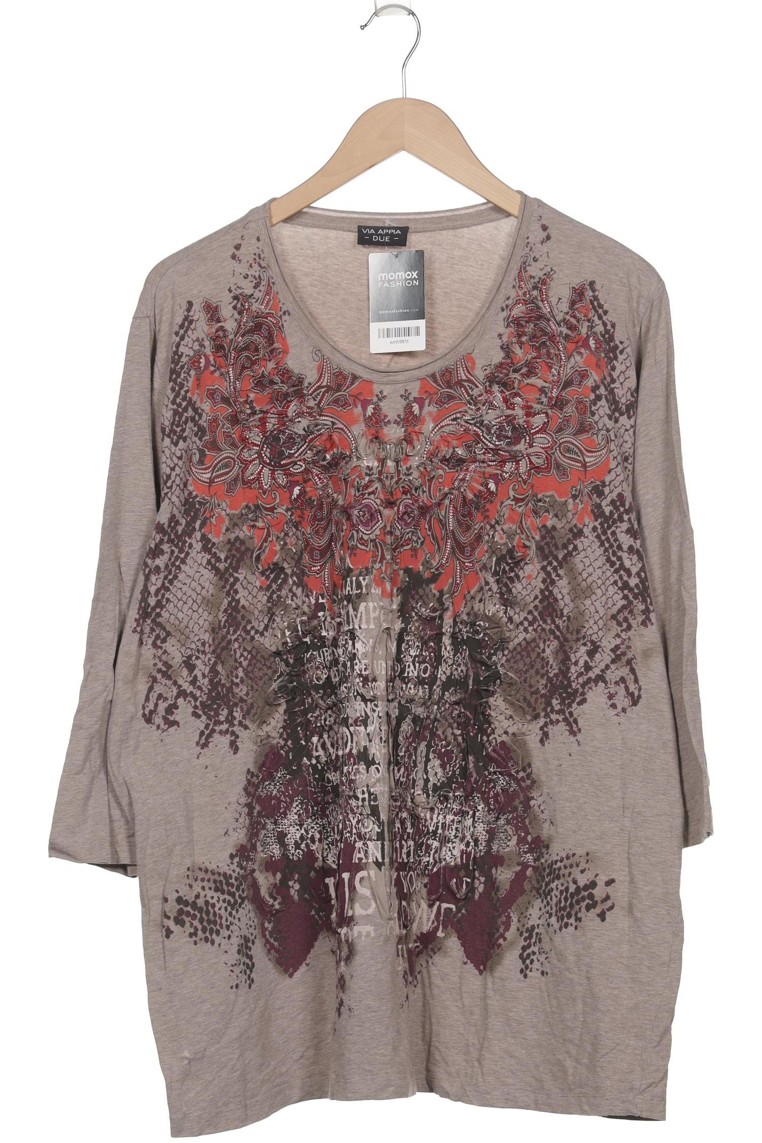 

VIA Appia DUE Damen Langarmshirt, grau, Gr. 52