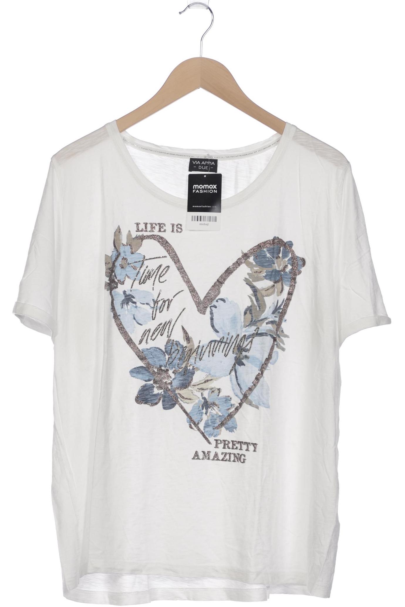 

VIA Appia DUE Damen T-Shirt, weiß, Gr. 48