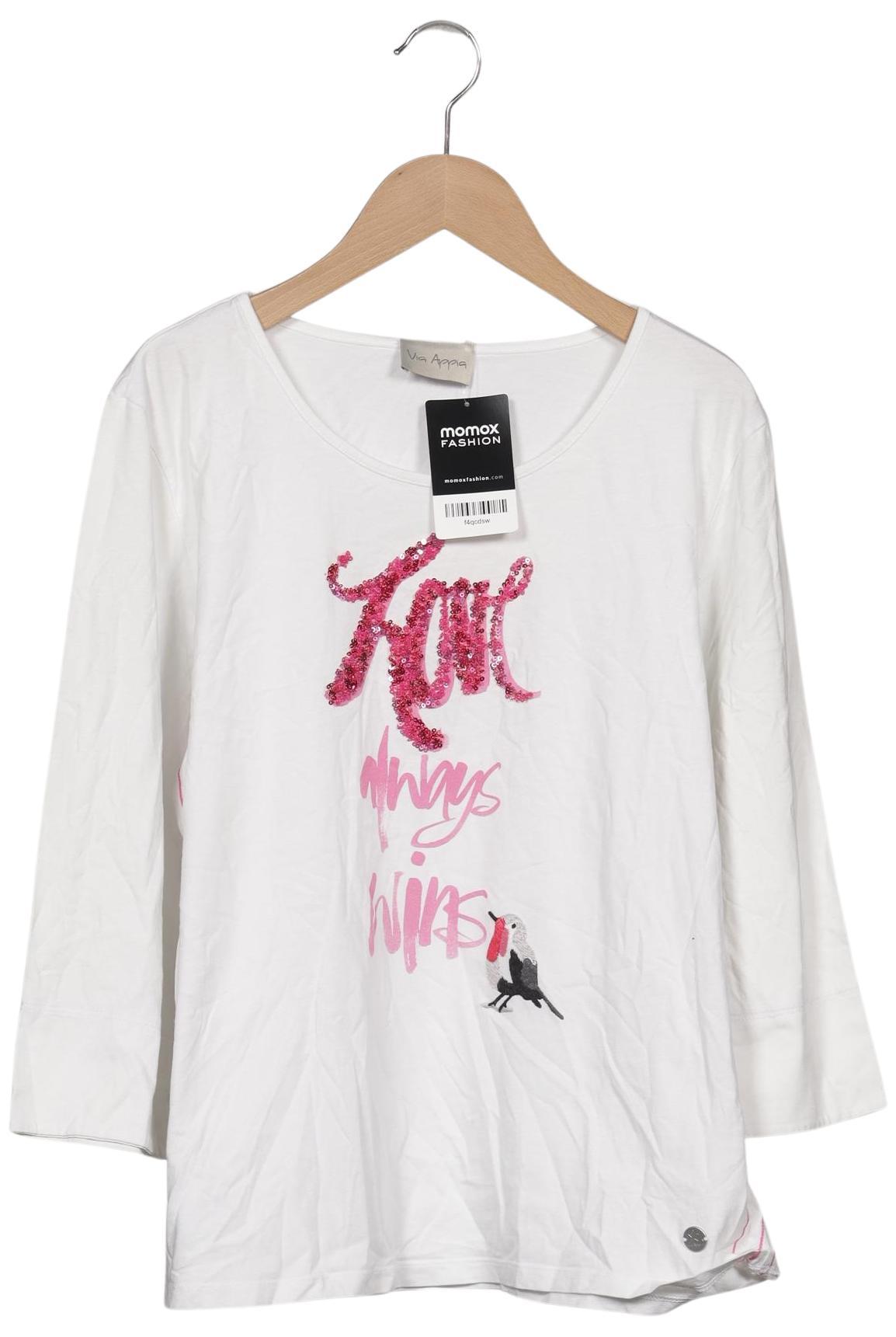 

VIA Appia DUE Damen Langarmshirt, weiß, Gr. 42