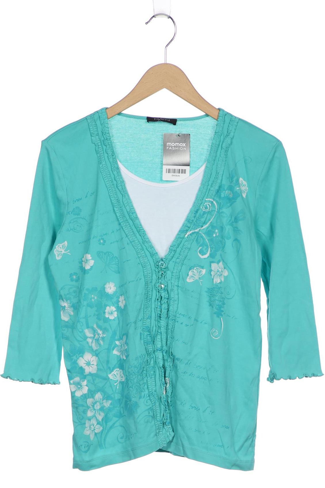 

VIA Appia DUE Damen Langarmshirt, türkis, Gr. 42