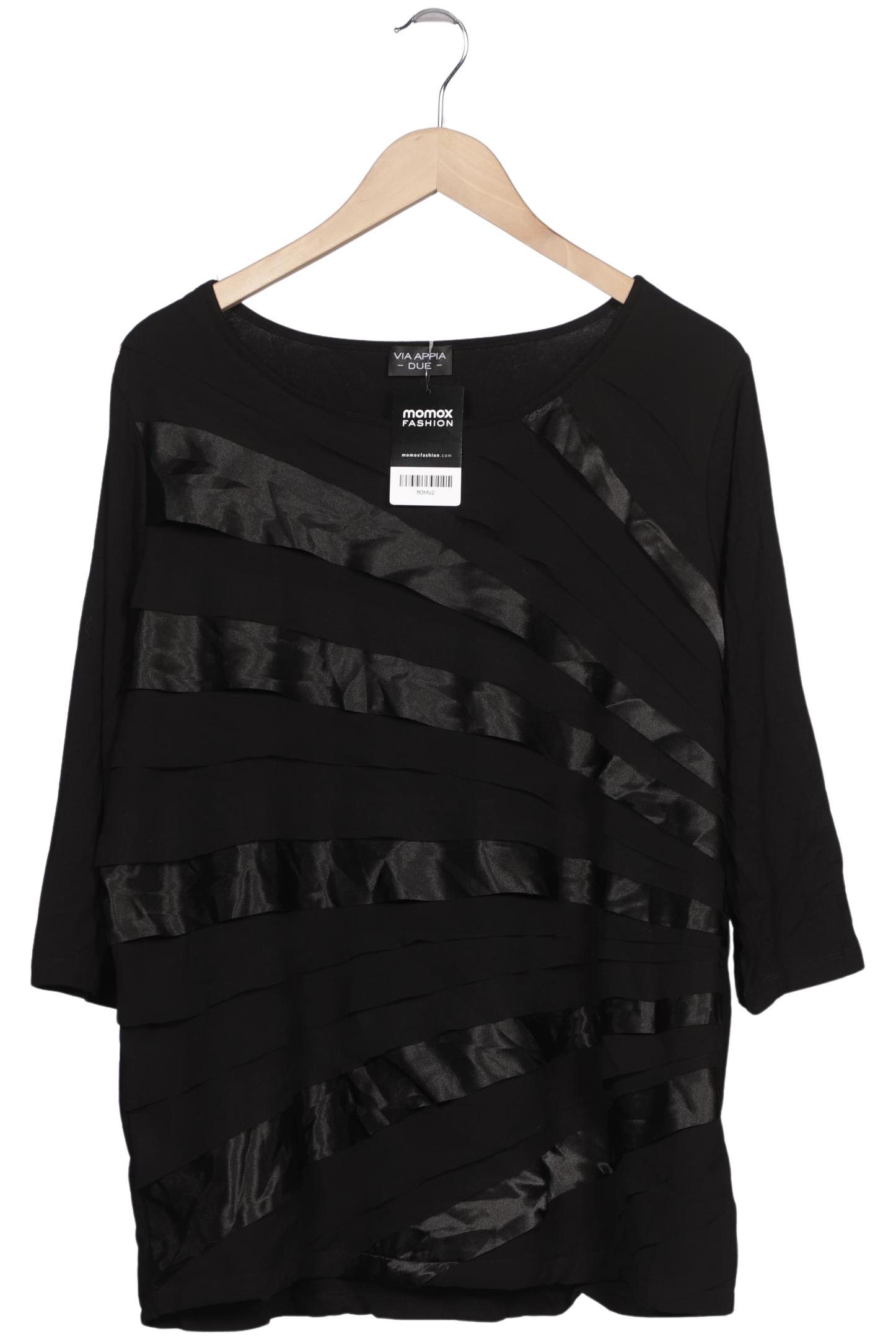 

VIA Appia DUE Damen Langarmshirt, schwarz, Gr. 48