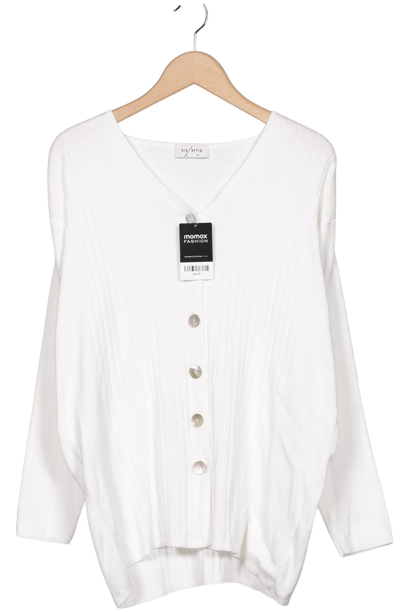 

VIA Appia DUE Damen Strickjacke, weiß, Gr. 36