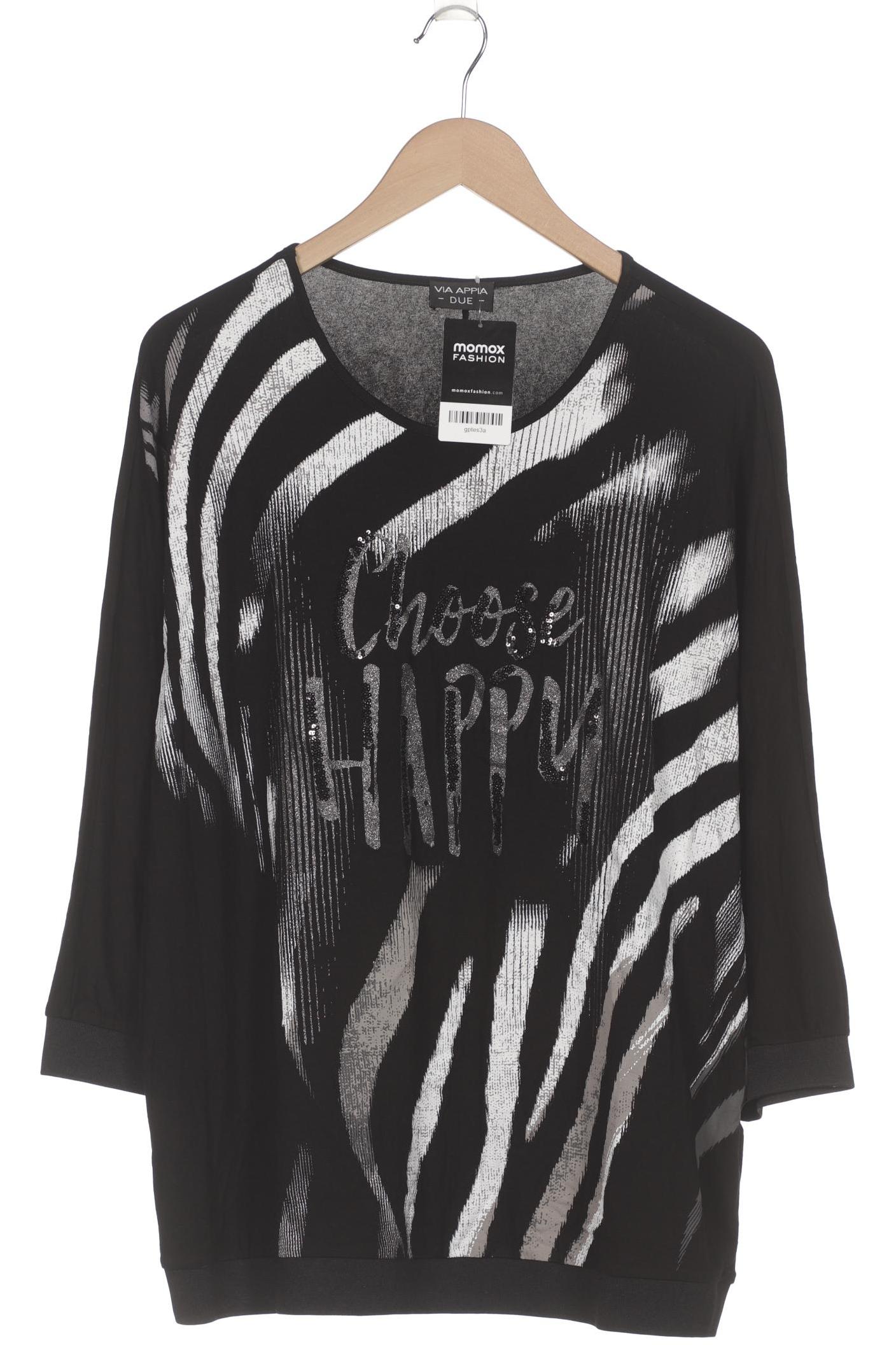 

VIA Appia DUE Damen Langarmshirt, schwarz, Gr. 46