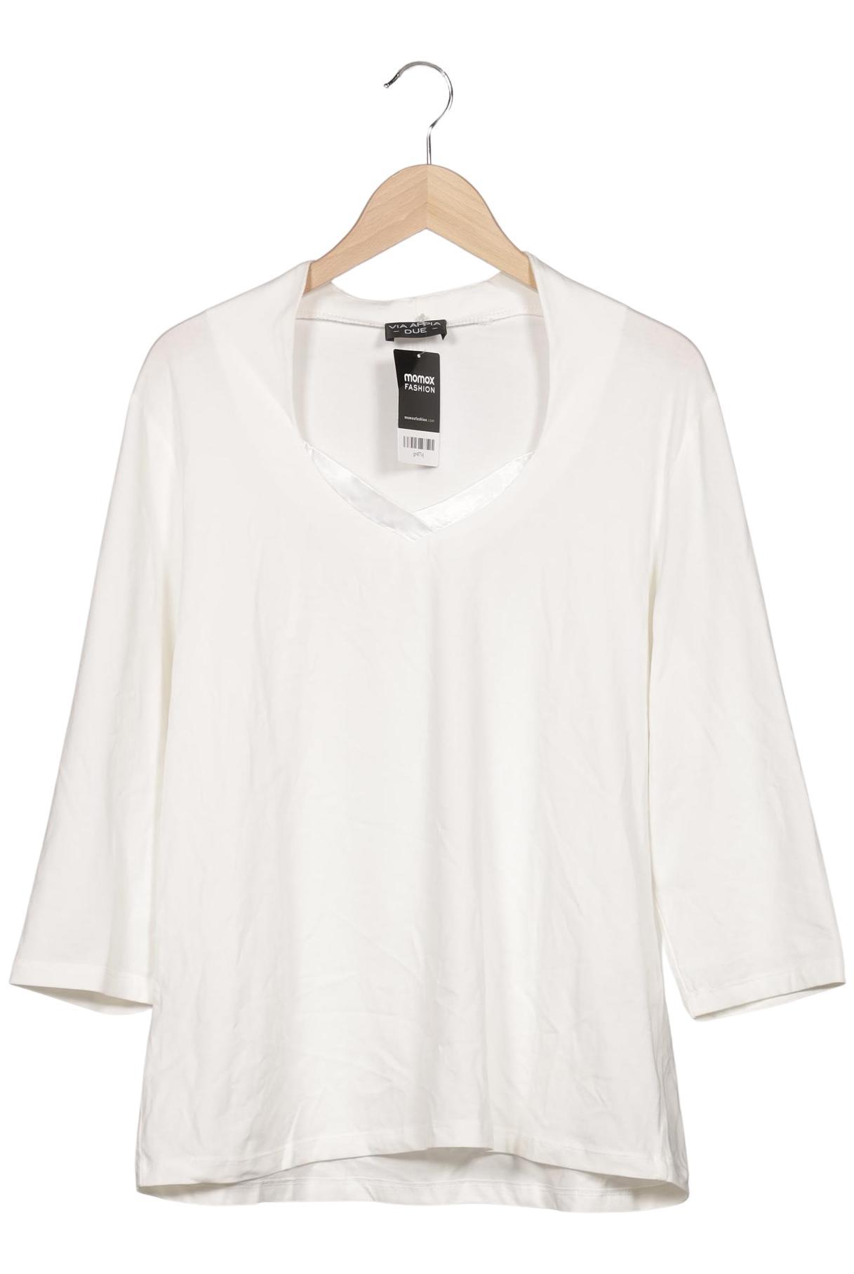 

VIA Appia DUE Damen Langarmshirt, weiß, Gr. 46