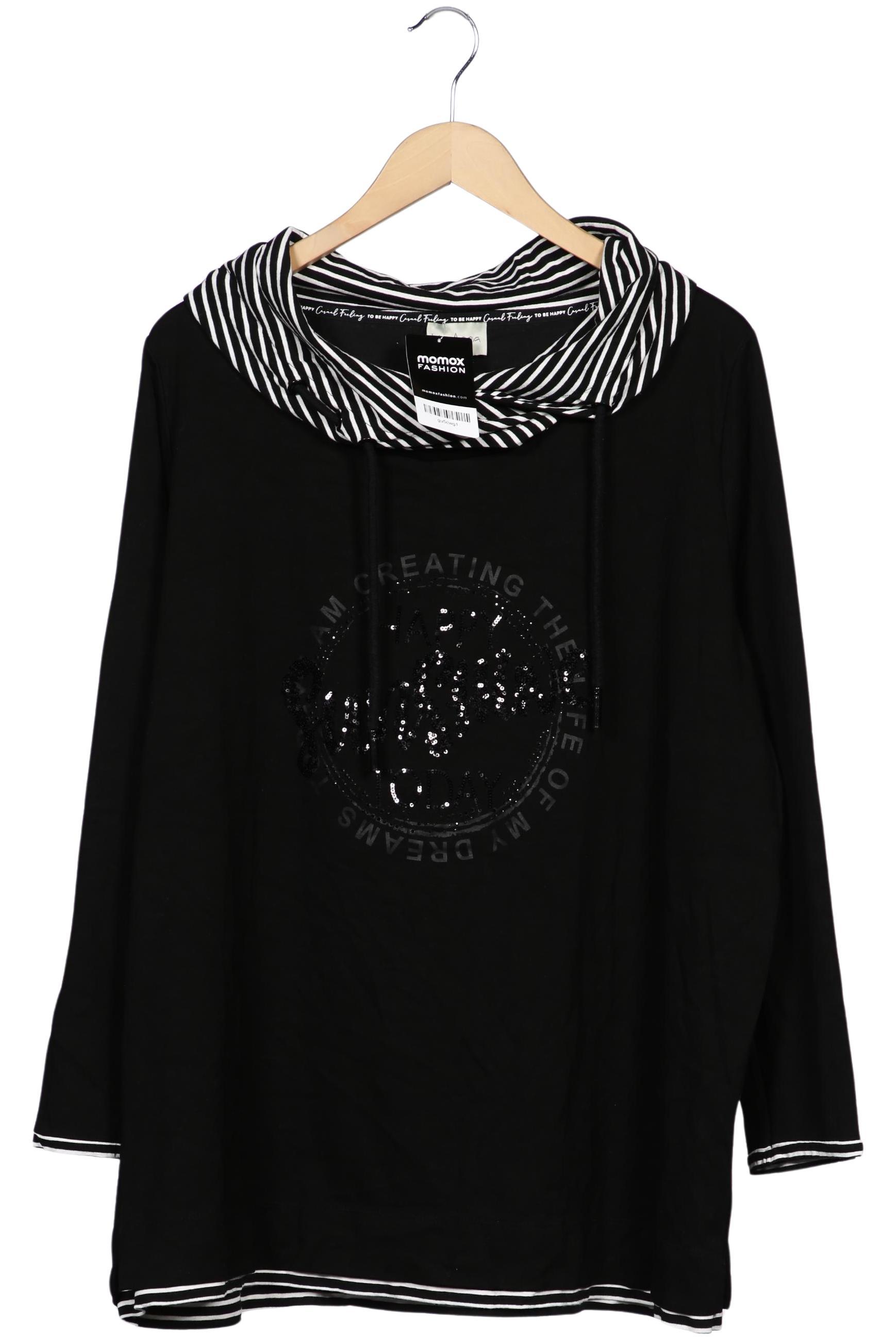 

VIA Appia DUE Damen Langarmshirt, schwarz, Gr. 48