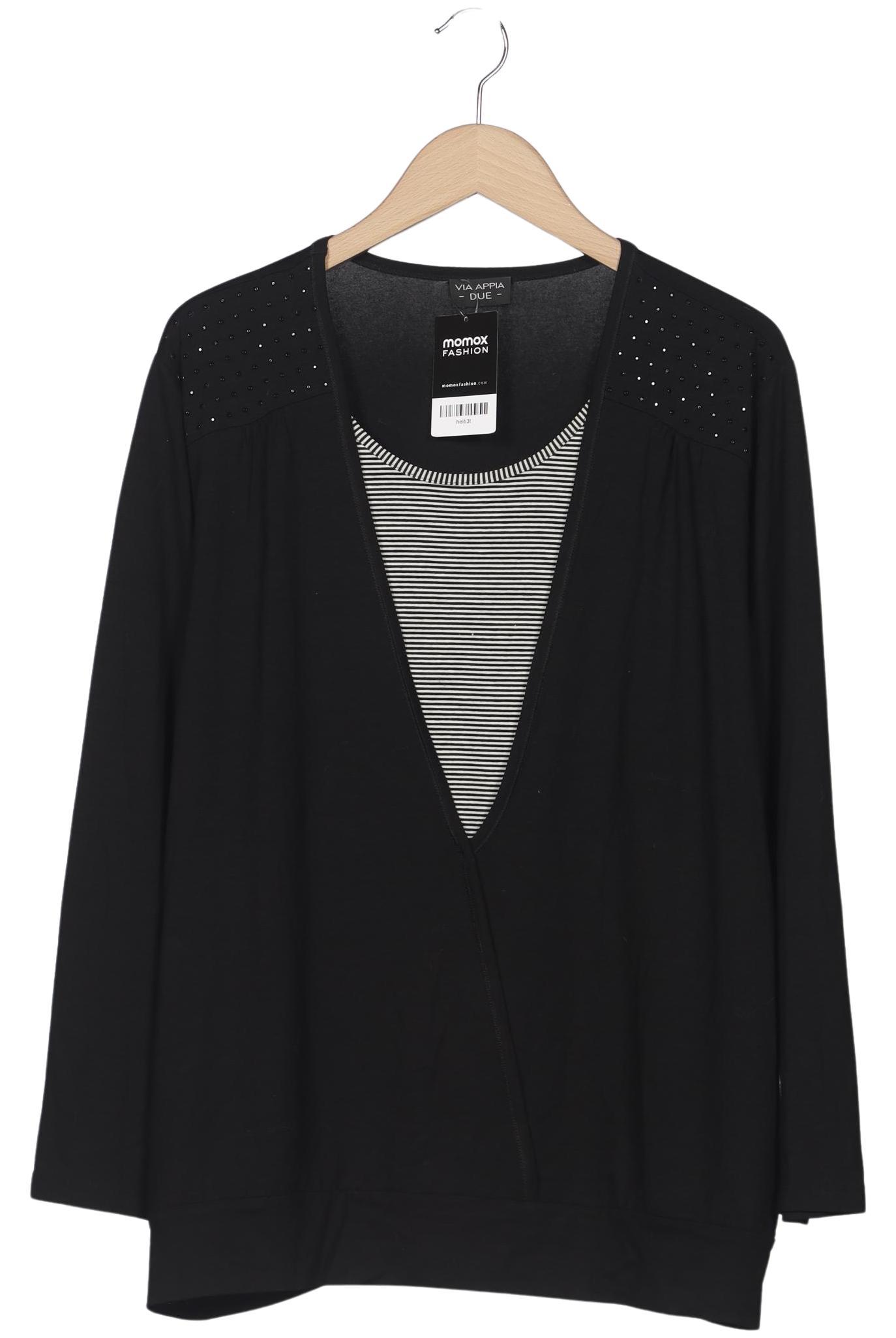 

VIA Appia DUE Damen Langarmshirt, schwarz, Gr. 48