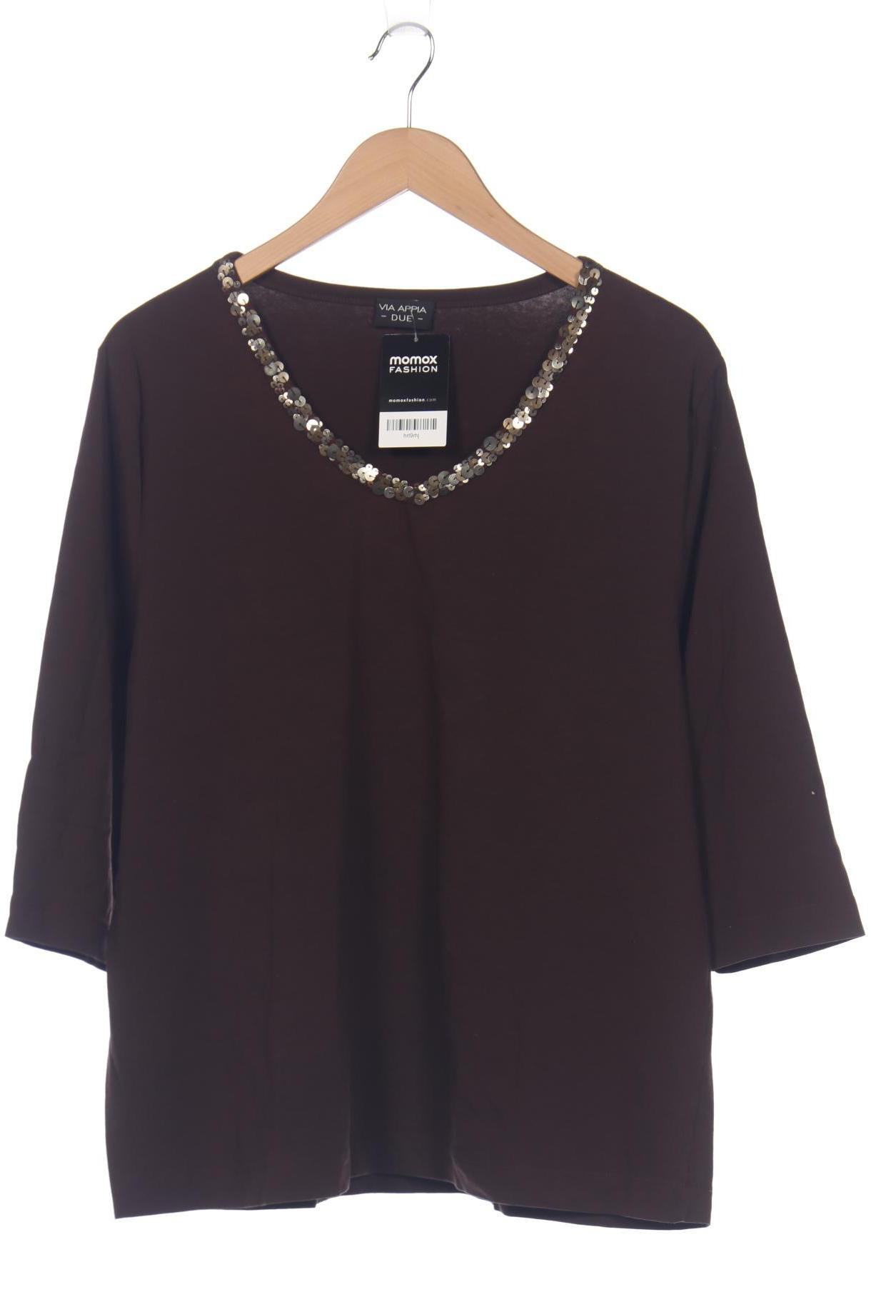 

VIA Appia DUE Damen Langarmshirt, braun, Gr. 48