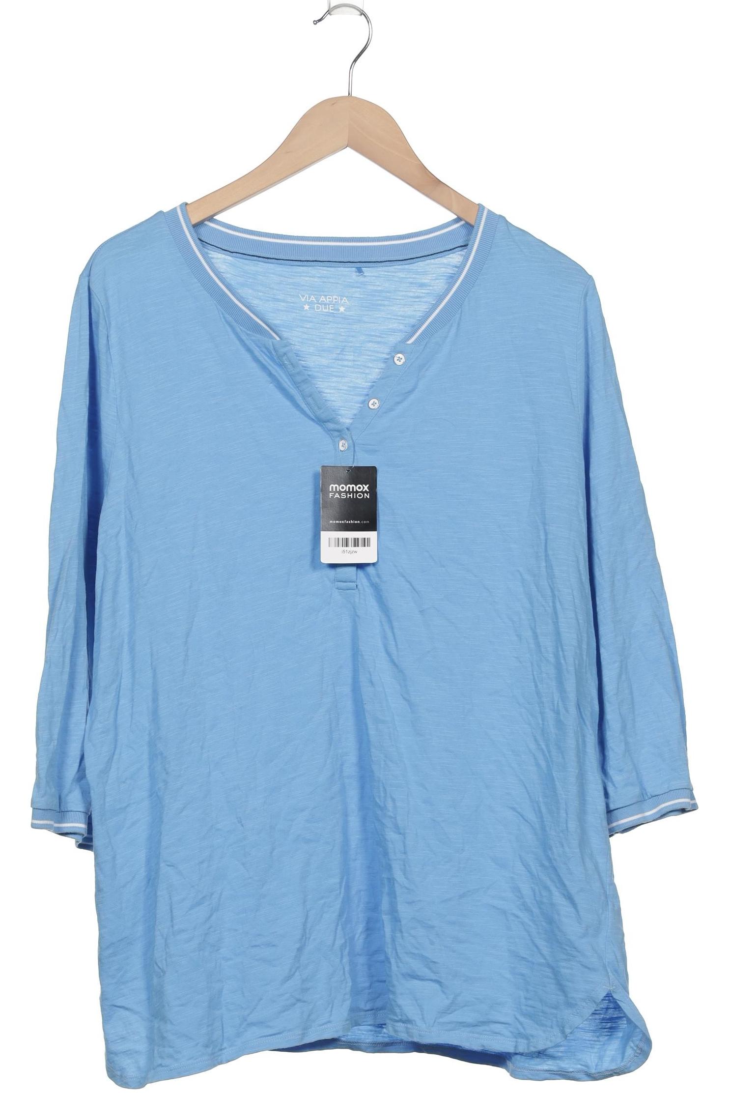 

VIA Appia DUE Damen Langarmshirt, blau, Gr. 48