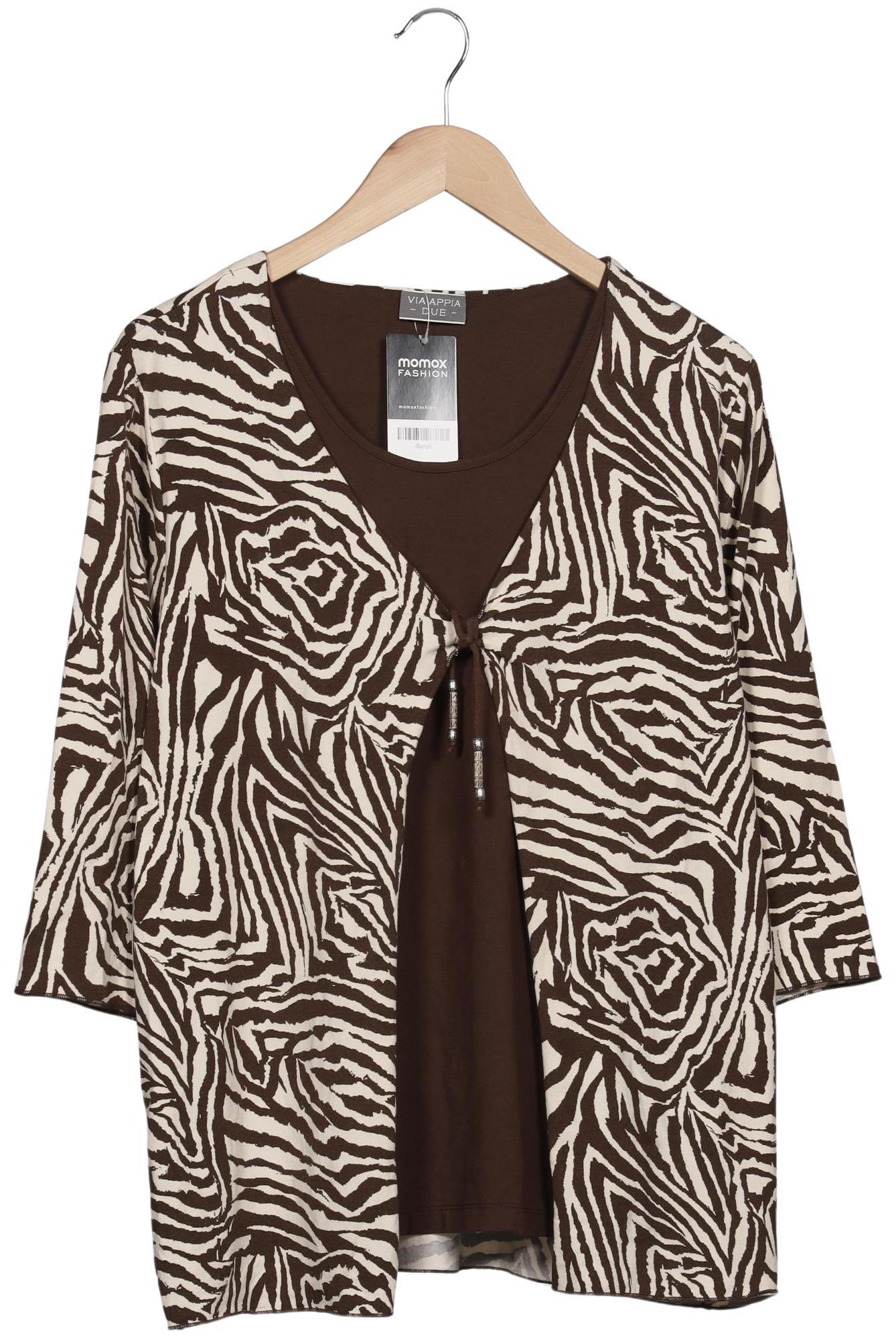 

VIA Appia DUE Damen Langarmshirt, braun, Gr. 46