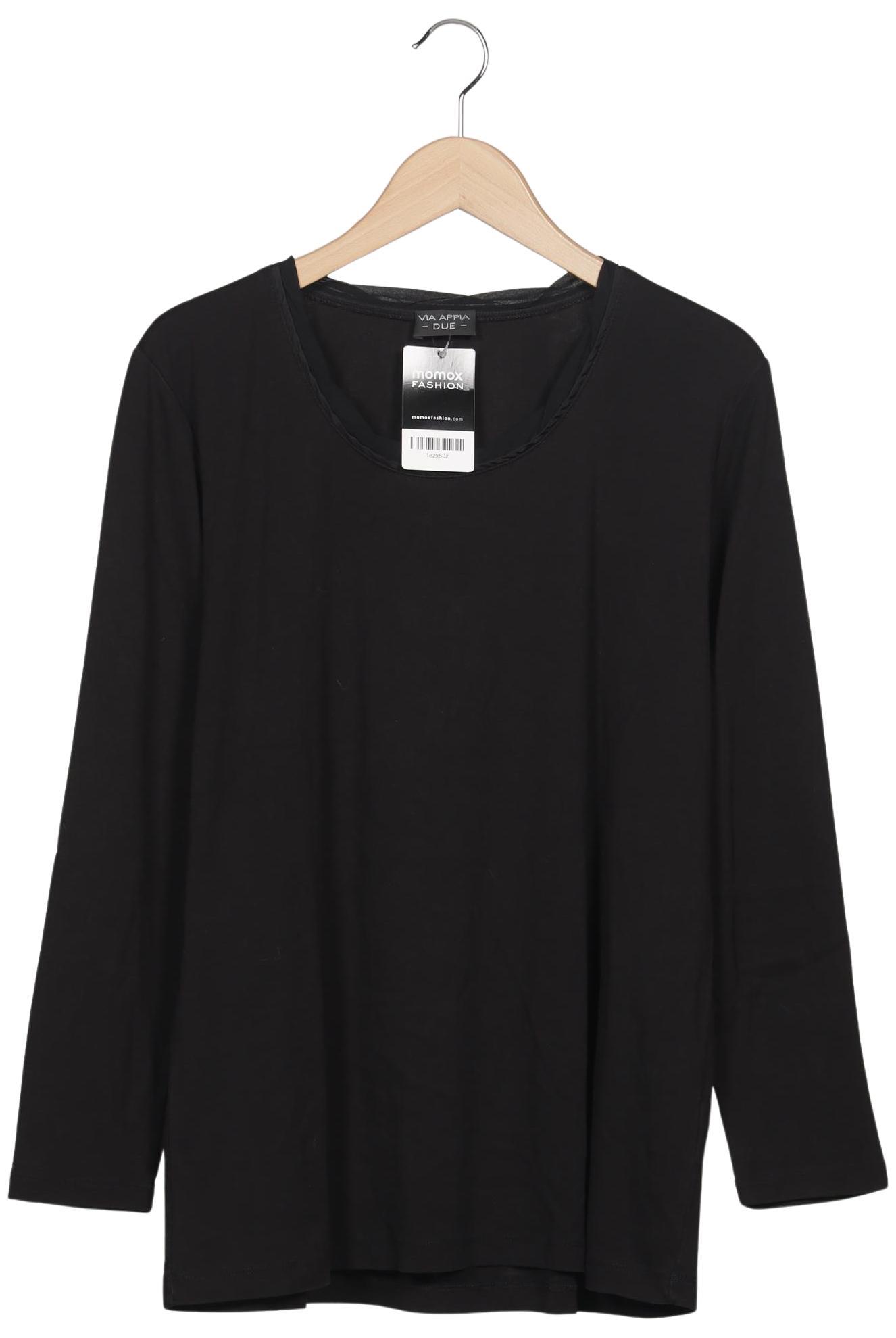 

VIA Appia DUE Damen Langarmshirt, schwarz, Gr. 48