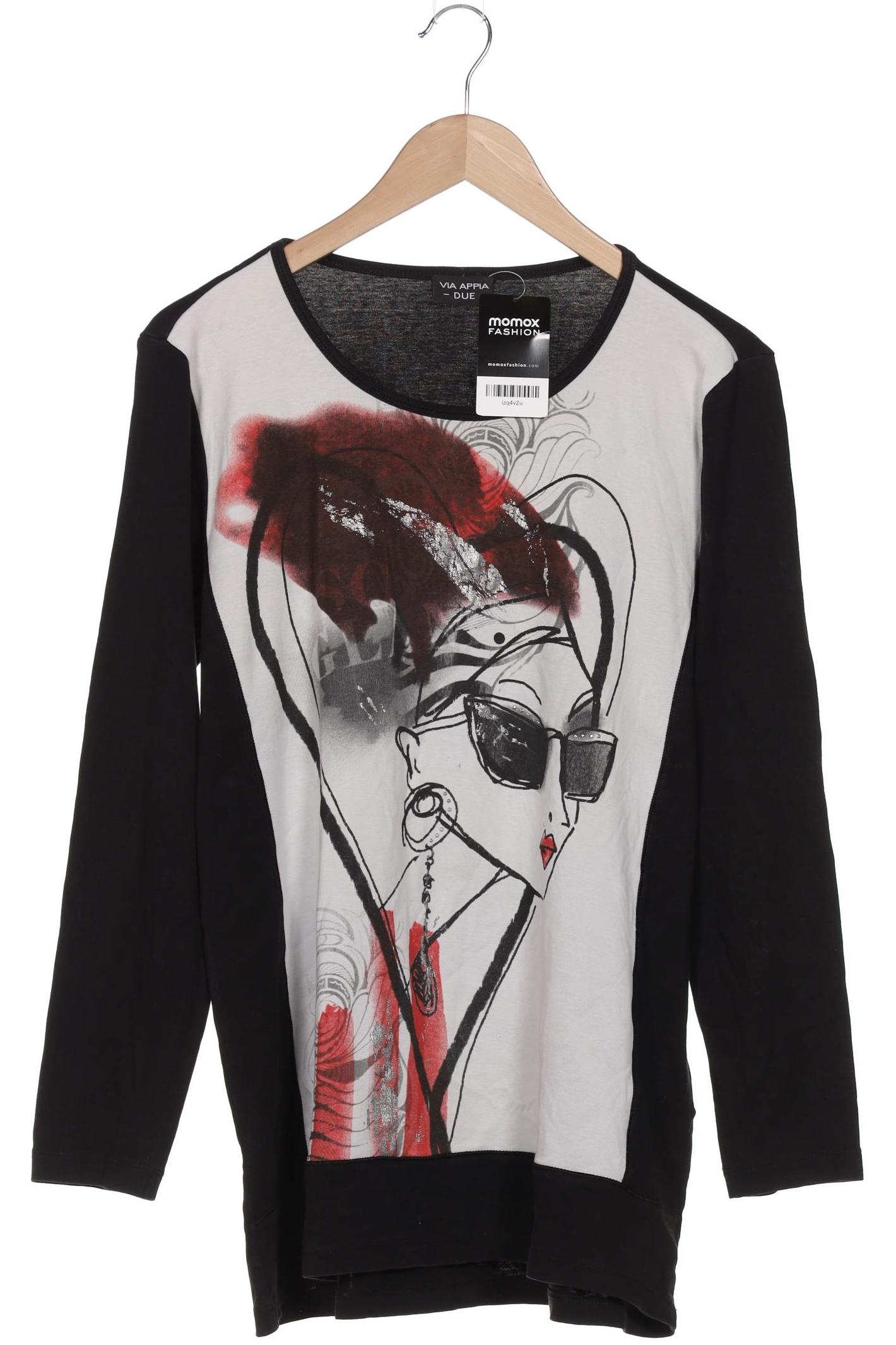 

VIA Appia DUE Damen Langarmshirt, schwarz, Gr. 44