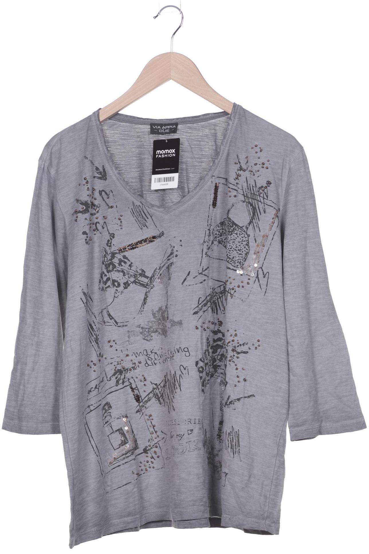 

VIA Appia DUE Damen Langarmshirt, grau, Gr. 46