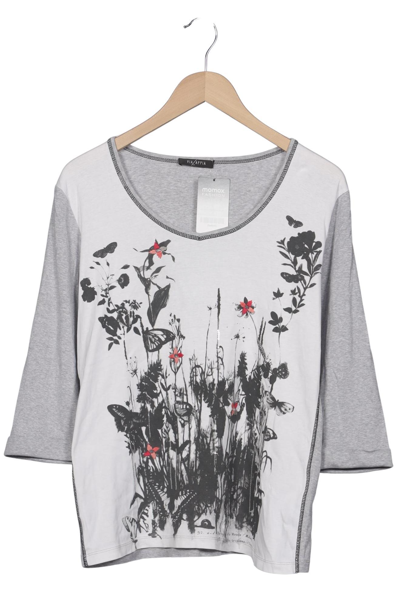 

VIA Appia DUE Damen Langarmshirt, grau, Gr. 44