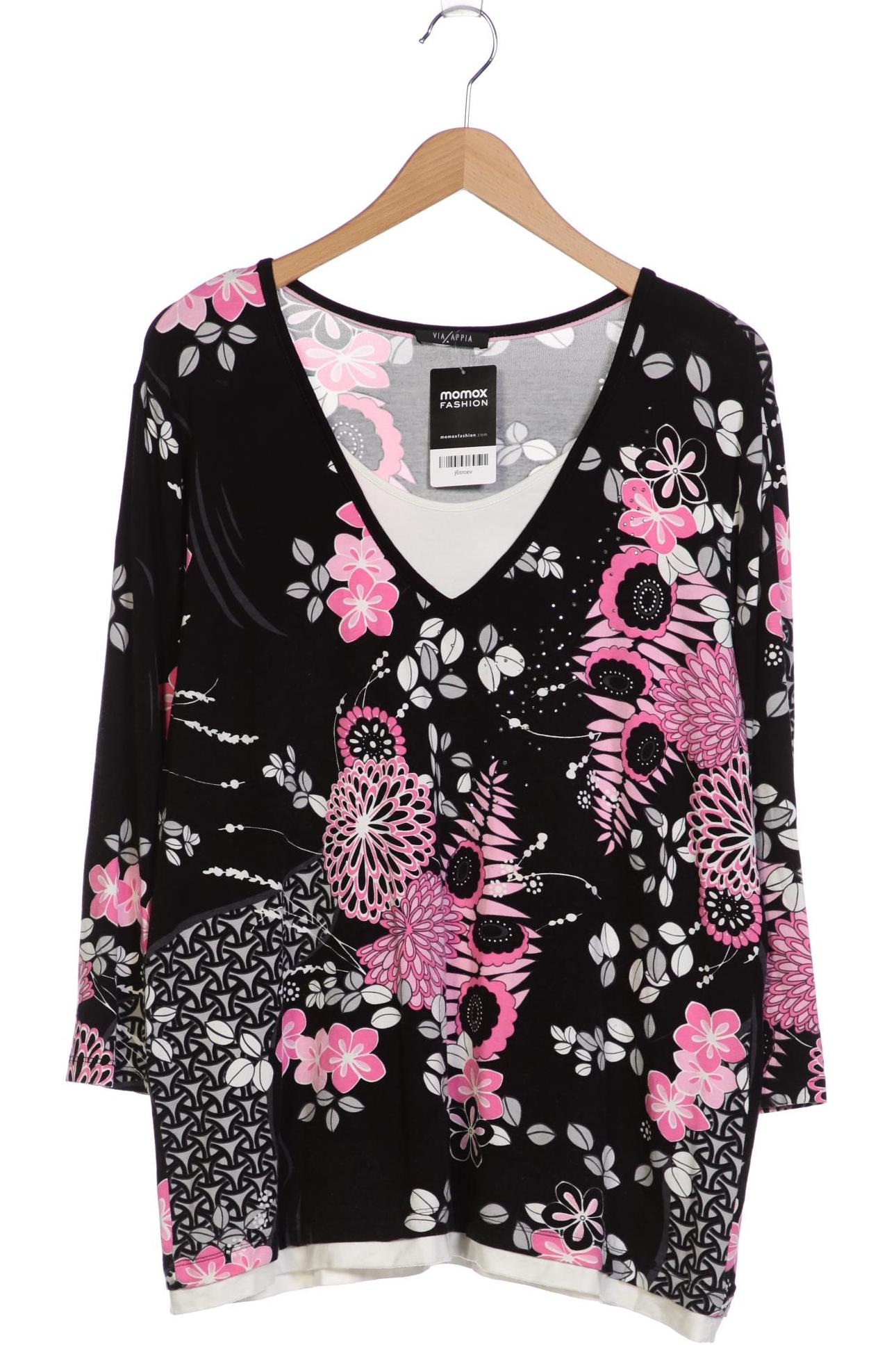 

VIA Appia DUE Damen Langarmshirt, schwarz, Gr. 48