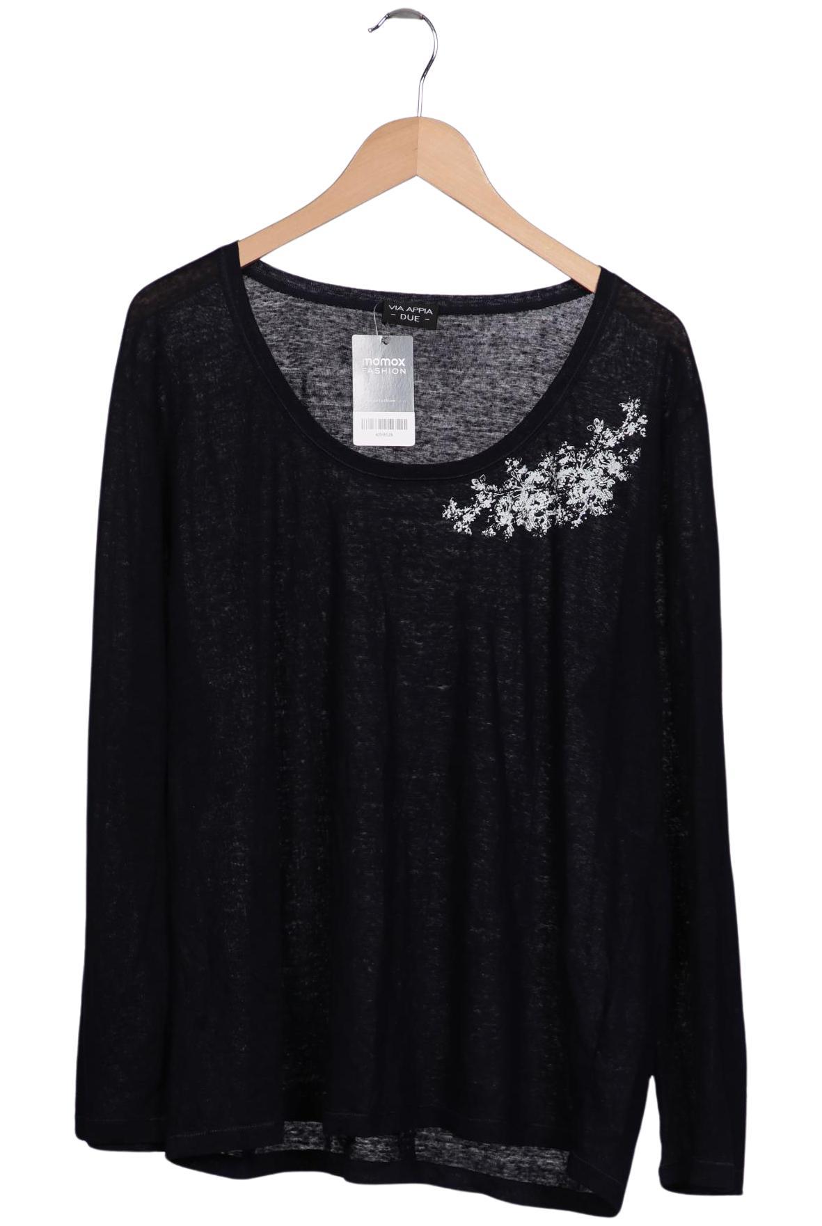 

VIA Appia DUE Damen Langarmshirt, schwarz, Gr. 48