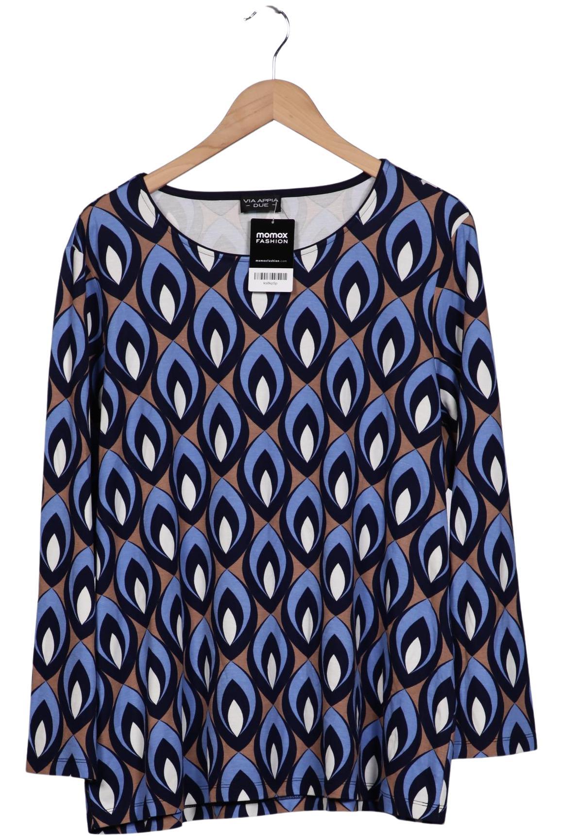 

VIA Appia DUE Damen Langarmshirt, blau, Gr. 48