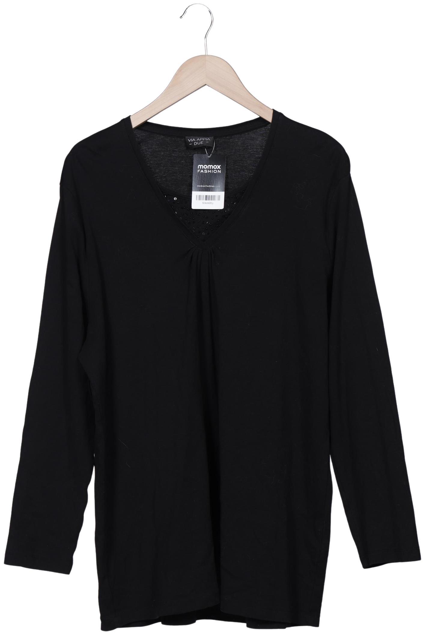 

VIA Appia DUE Damen Langarmshirt, schwarz, Gr. 52