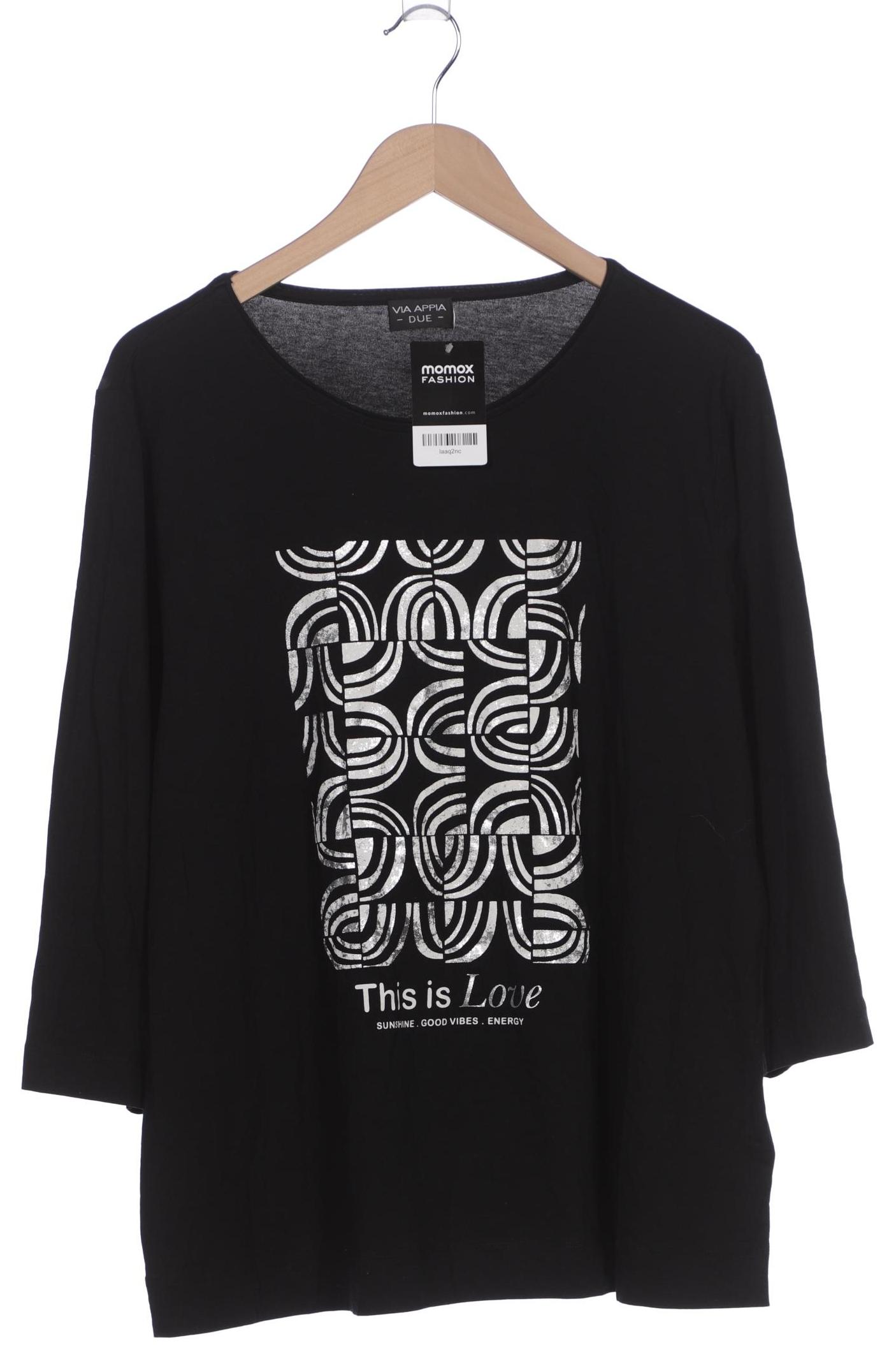 

VIA Appia DUE Damen Langarmshirt, schwarz, Gr. 46