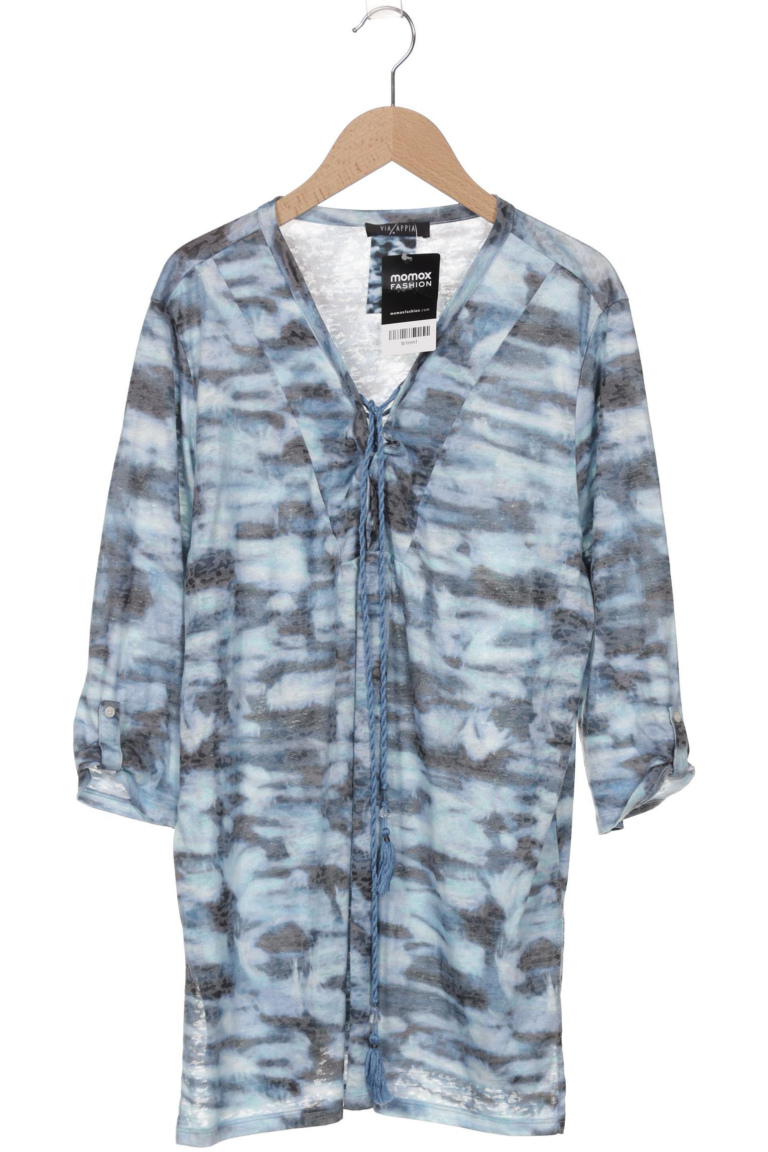 

VIA Appia DUE Damen Langarmshirt, blau, Gr. 46