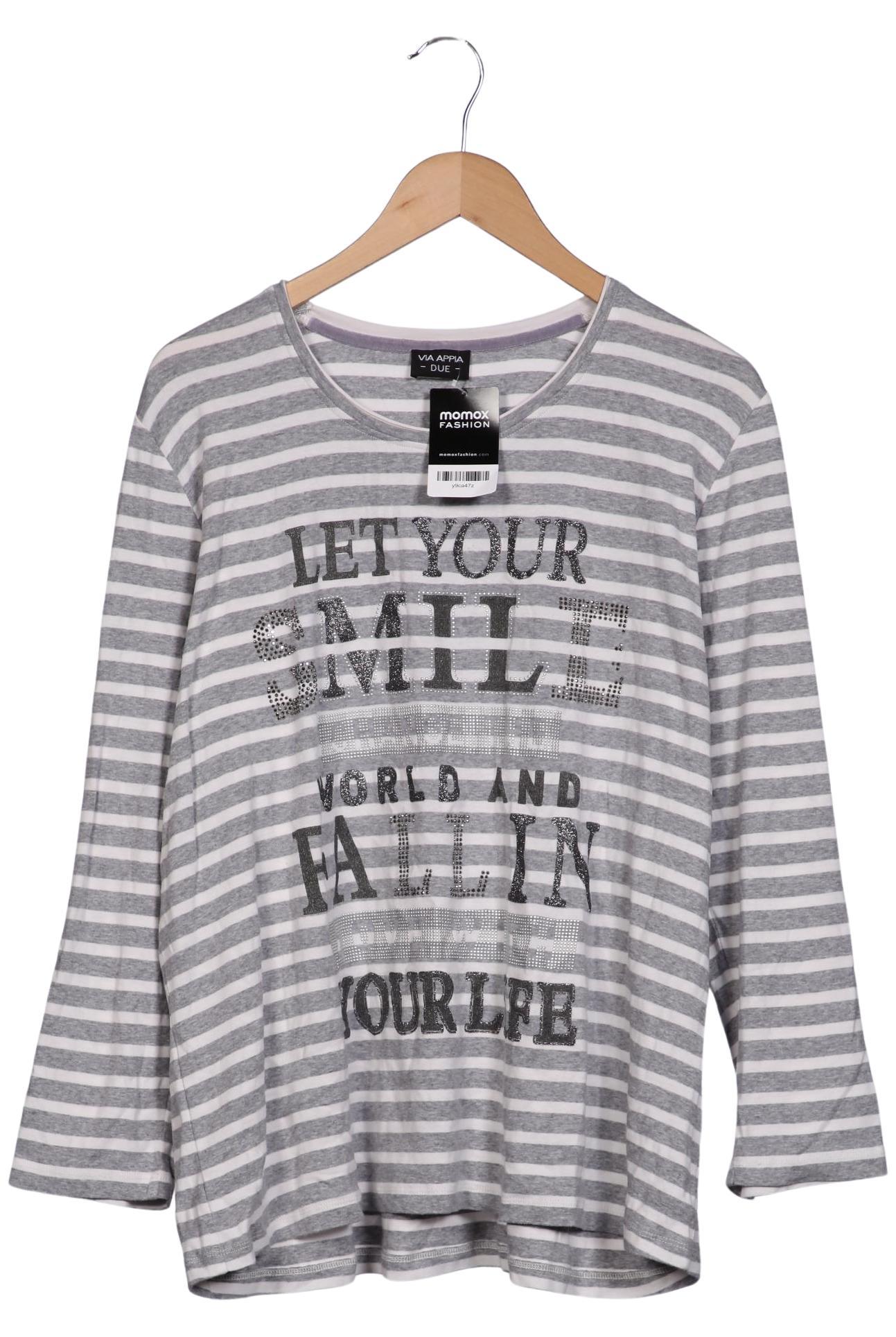 

VIA Appia DUE Damen Langarmshirt, grau, Gr. 50