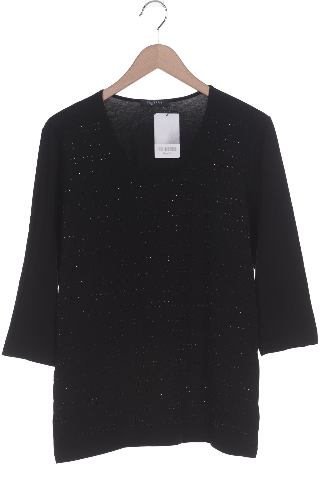 

VIA Appia DUE Damen Langarmshirt, schwarz, Gr. 46