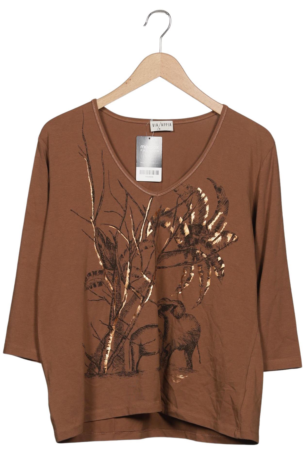 

VIA Appia DUE Damen Langarmshirt, braun, Gr. 46