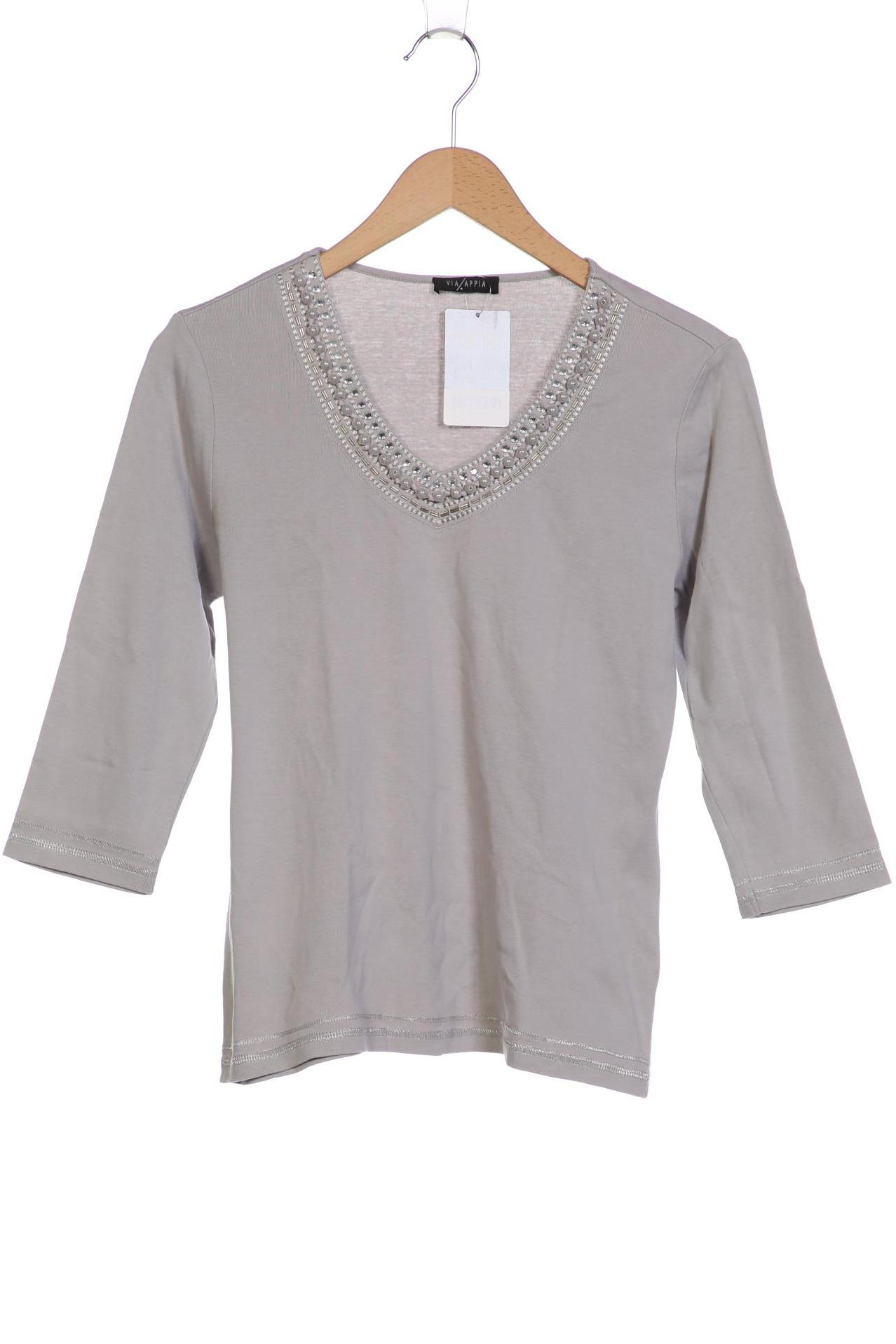 

VIA Appia DUE Damen Langarmshirt, grau, Gr. 40