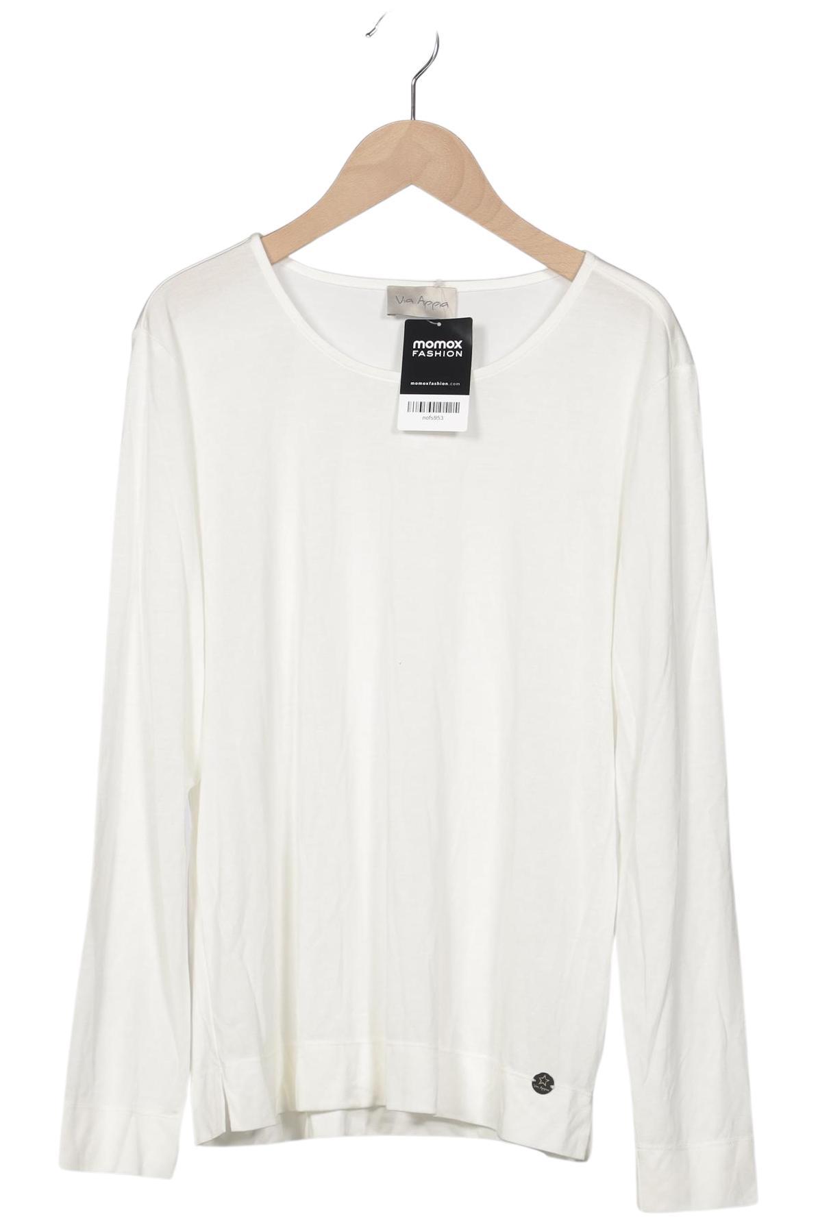 

VIA Appia DUE Damen Langarmshirt, weiß, Gr. 38