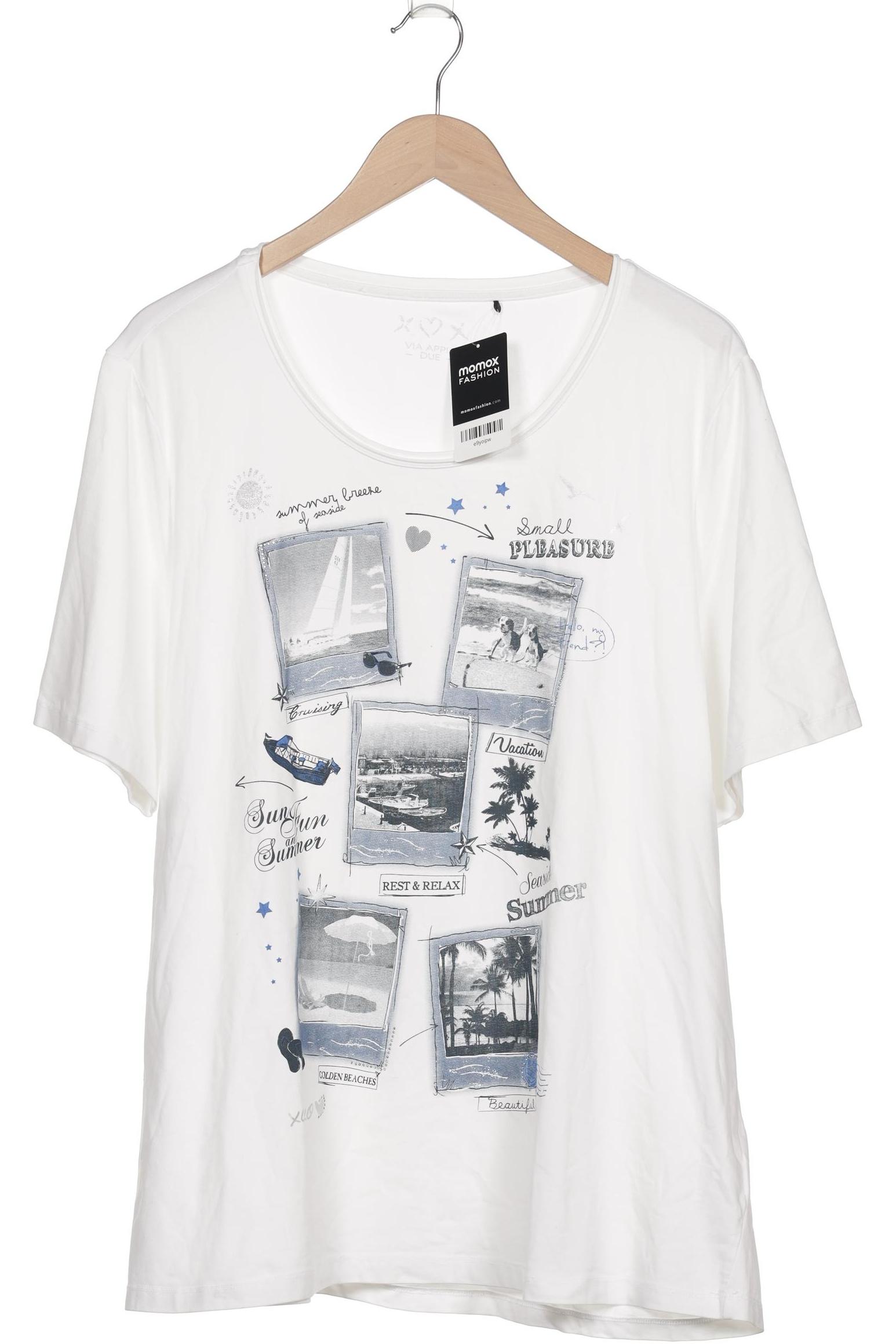 

VIA Appia DUE Damen T-Shirt, weiß, Gr. 52