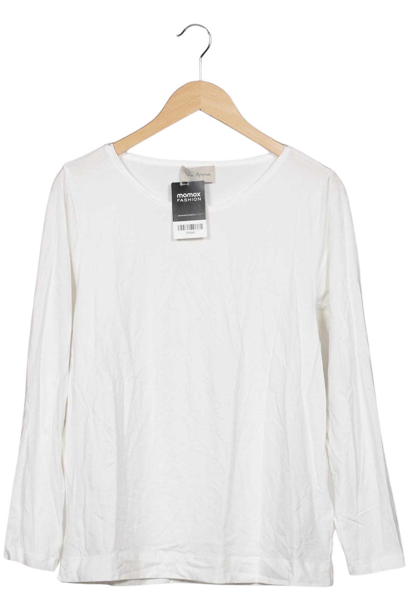 

VIA Appia DUE Damen Langarmshirt, weiß, Gr. 40