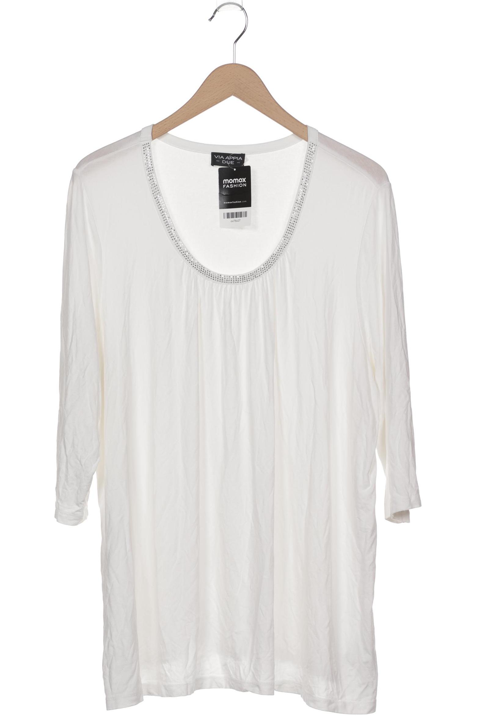 

VIA Appia DUE Damen Langarmshirt, weiß, Gr. 50