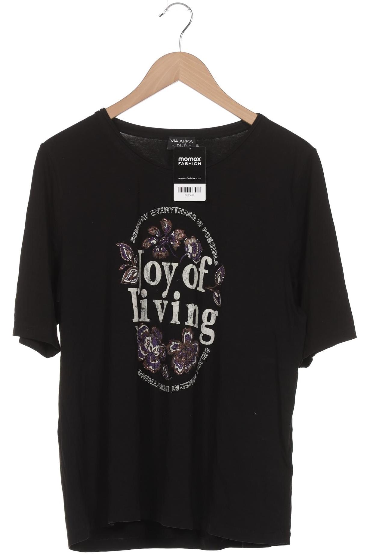 

VIA Appia DUE Damen T-Shirt, schwarz, Gr. 48