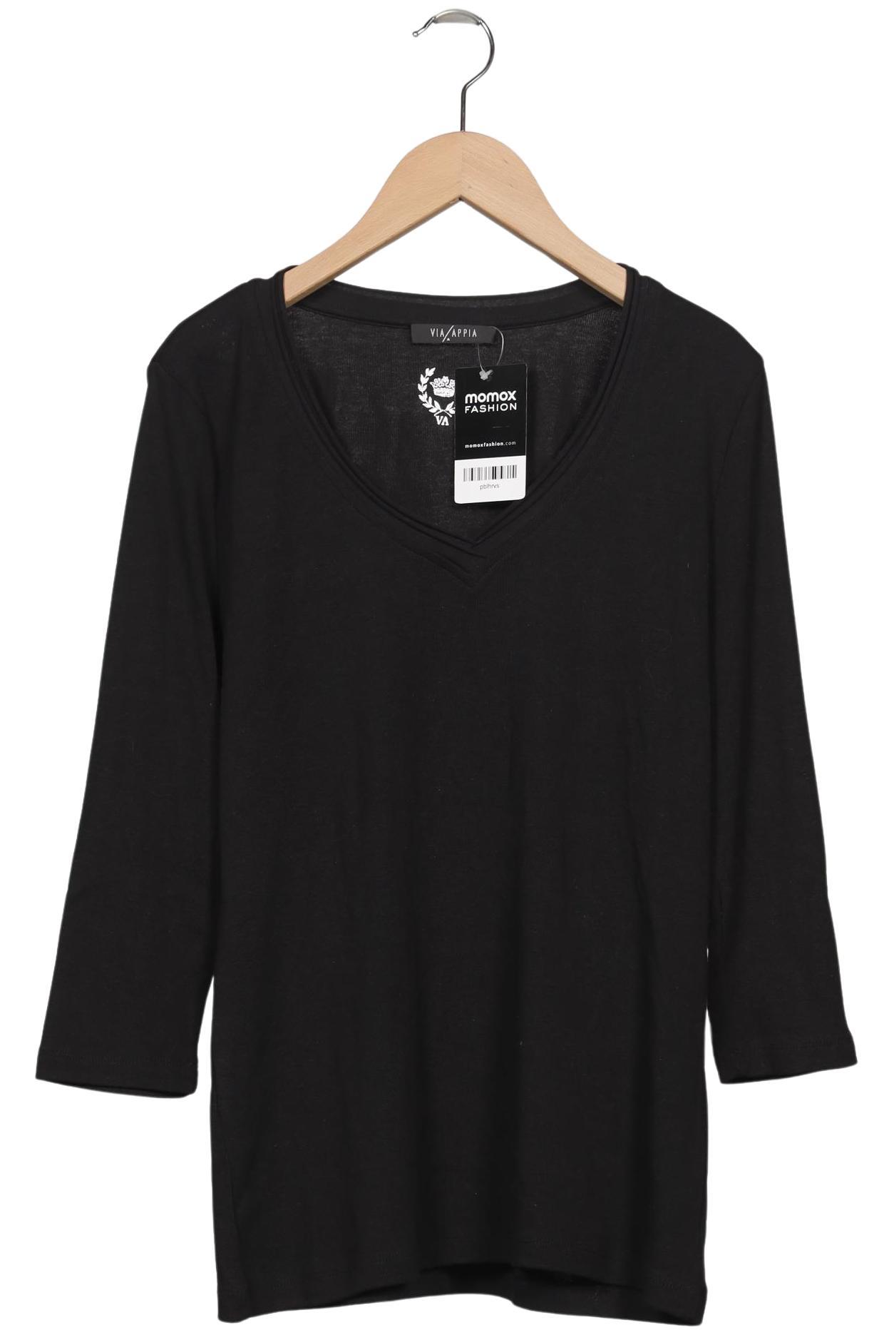 

VIA Appia DUE Damen Langarmshirt, schwarz, Gr. 42
